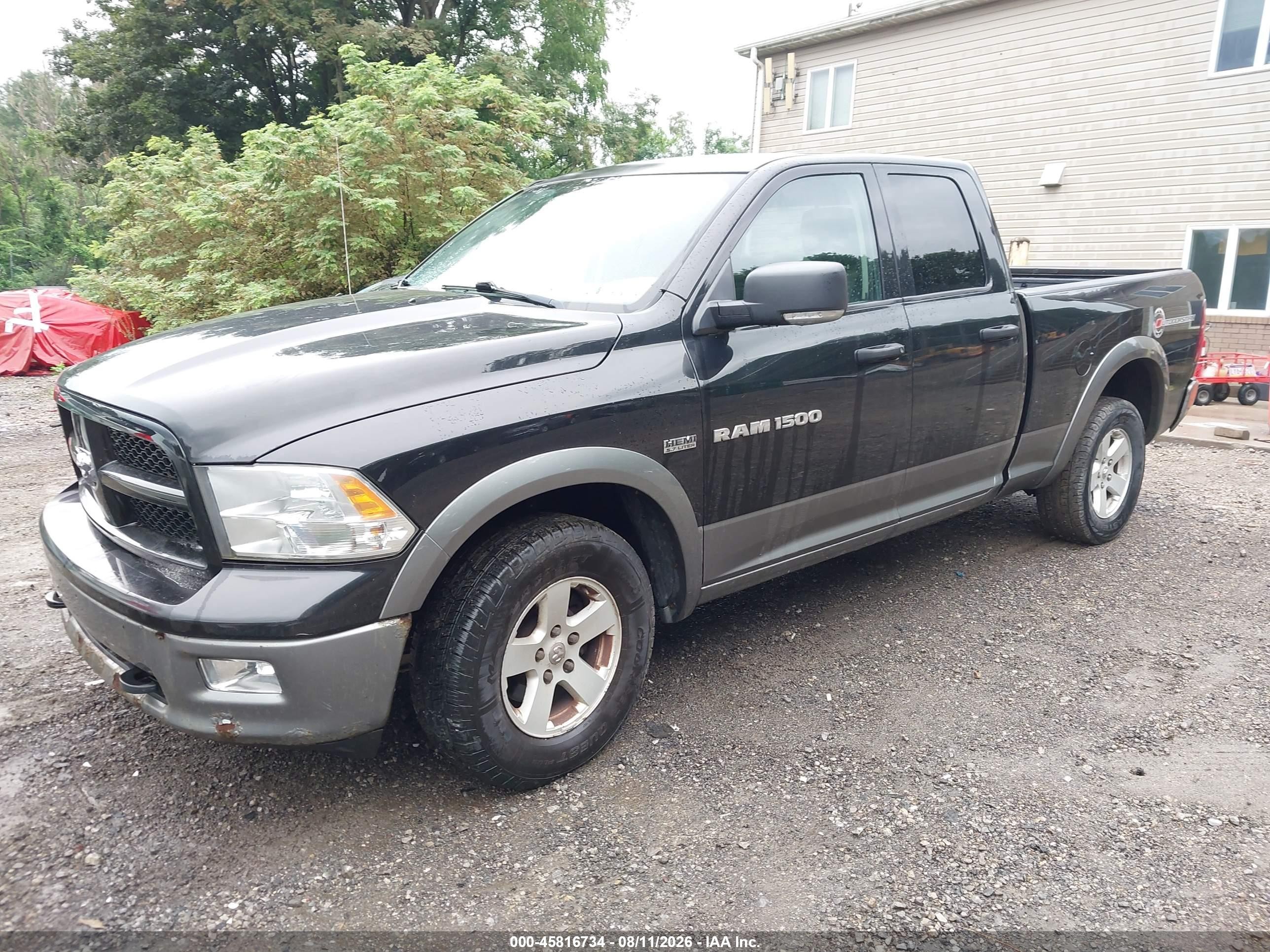 2011 Ram Ram 1500 Slt Black vin: 1D7RV1GT8BS645202