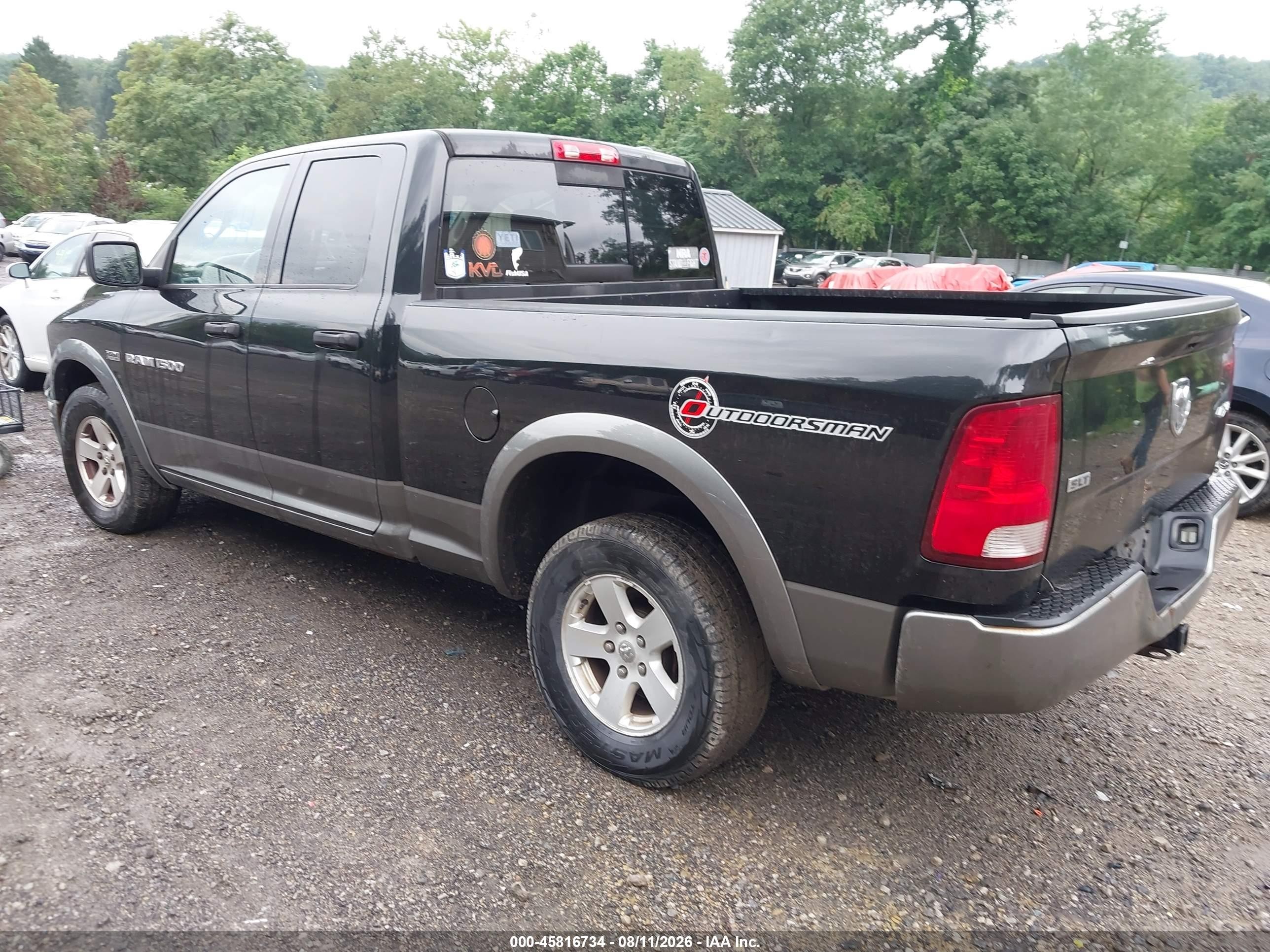 2011 Ram Ram 1500 Slt Black vin: 1D7RV1GT8BS645202