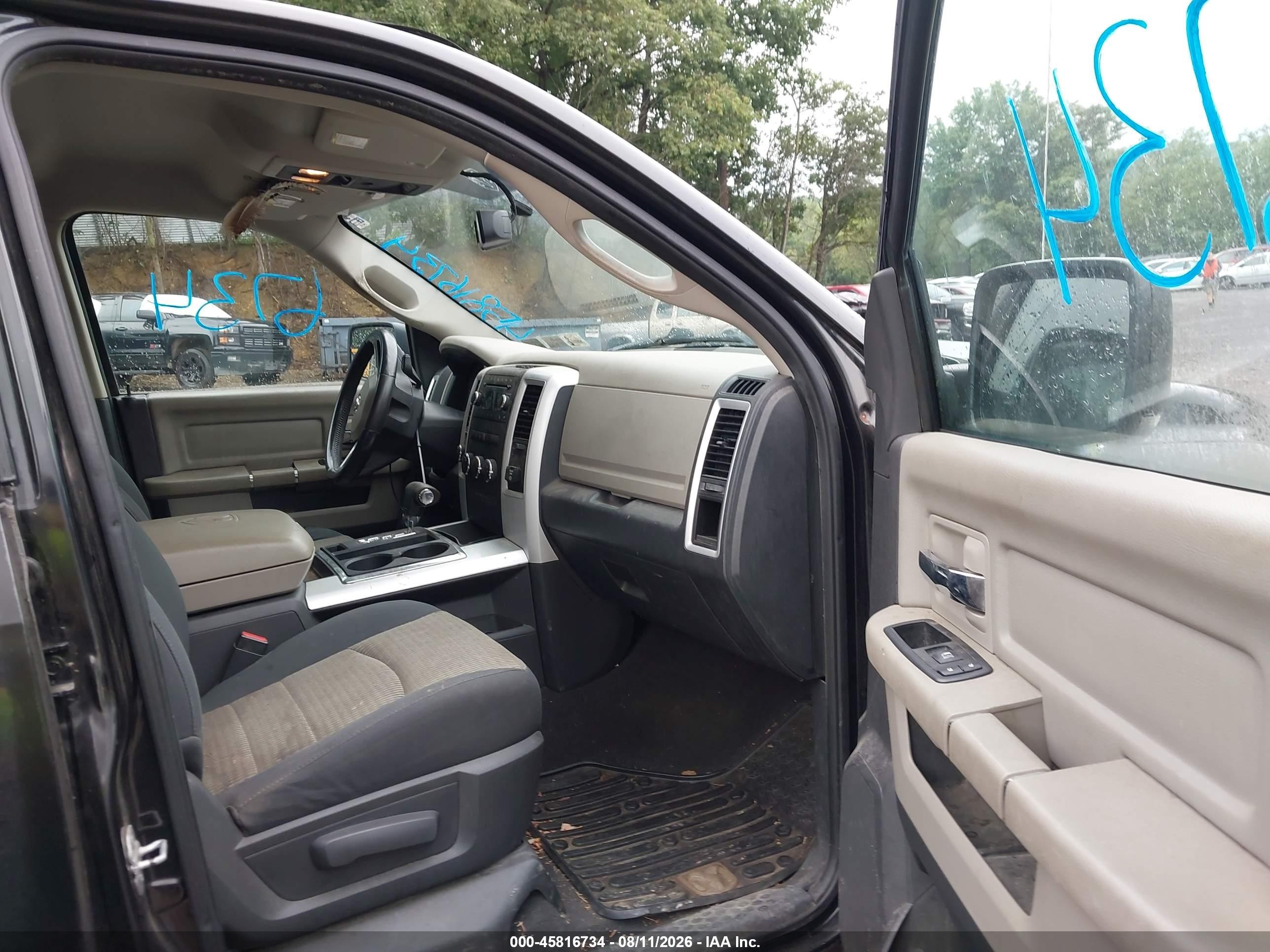 2011 Ram Ram 1500 Slt Black vin: 1D7RV1GT8BS645202