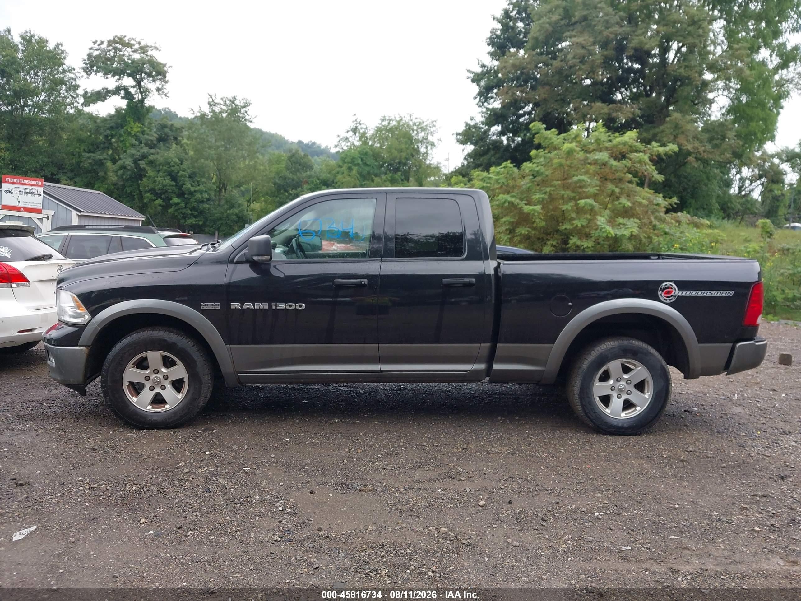 2011 Ram Ram 1500 Slt Black vin: 1D7RV1GT8BS645202