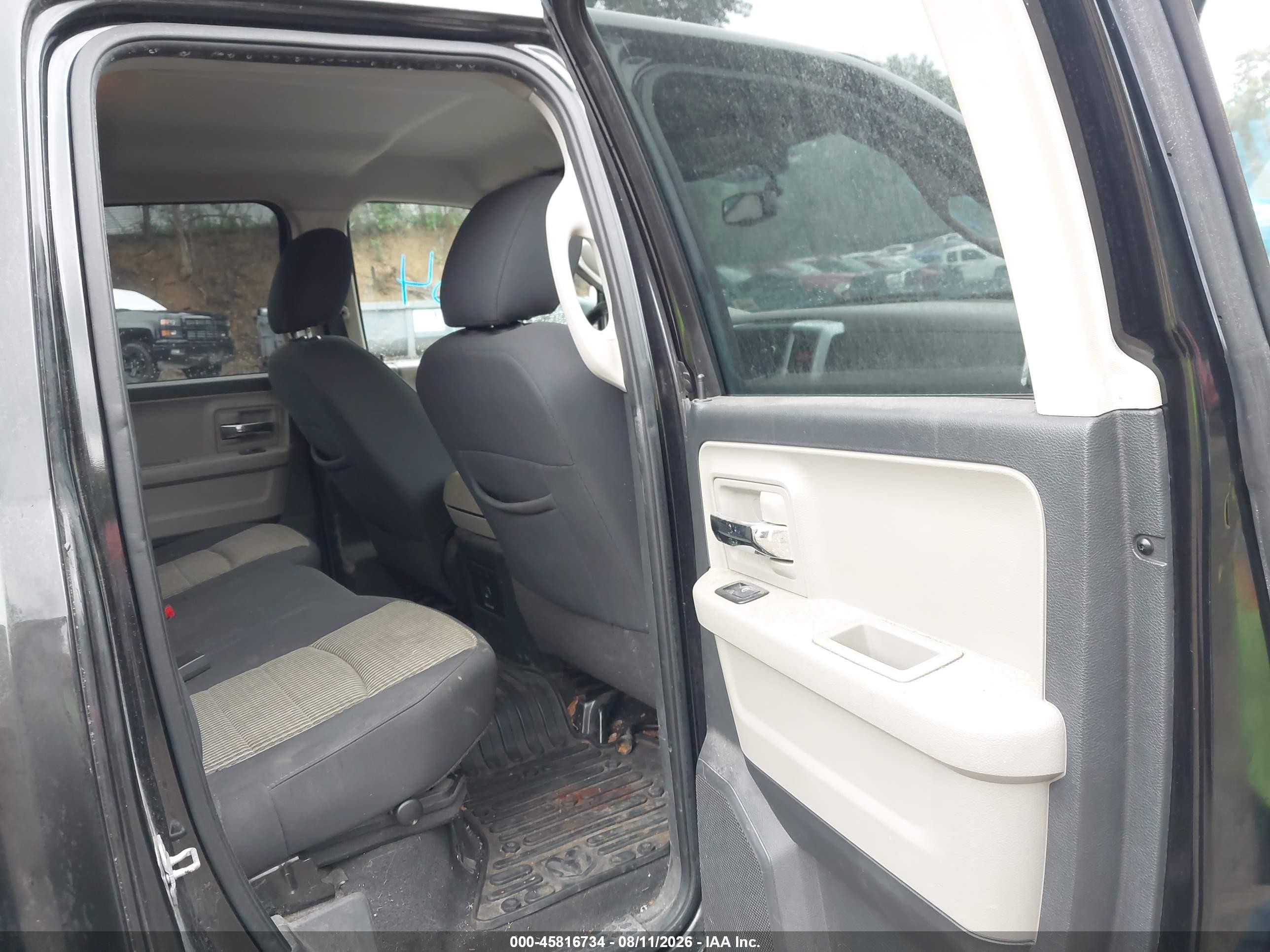 2011 Ram Ram 1500 Slt Black vin: 1D7RV1GT8BS645202