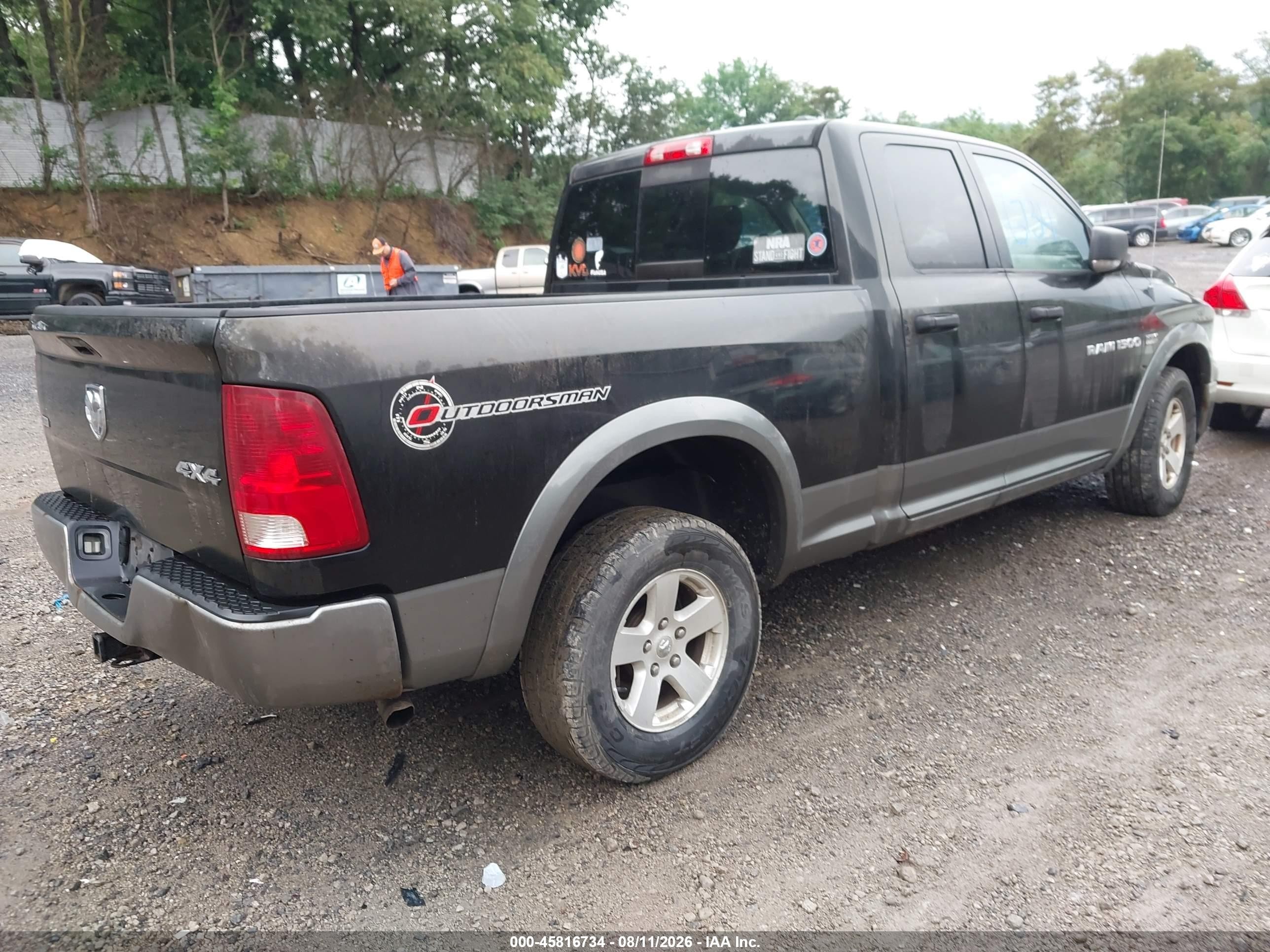 2011 Ram Ram 1500 Slt Black vin: 1D7RV1GT8BS645202