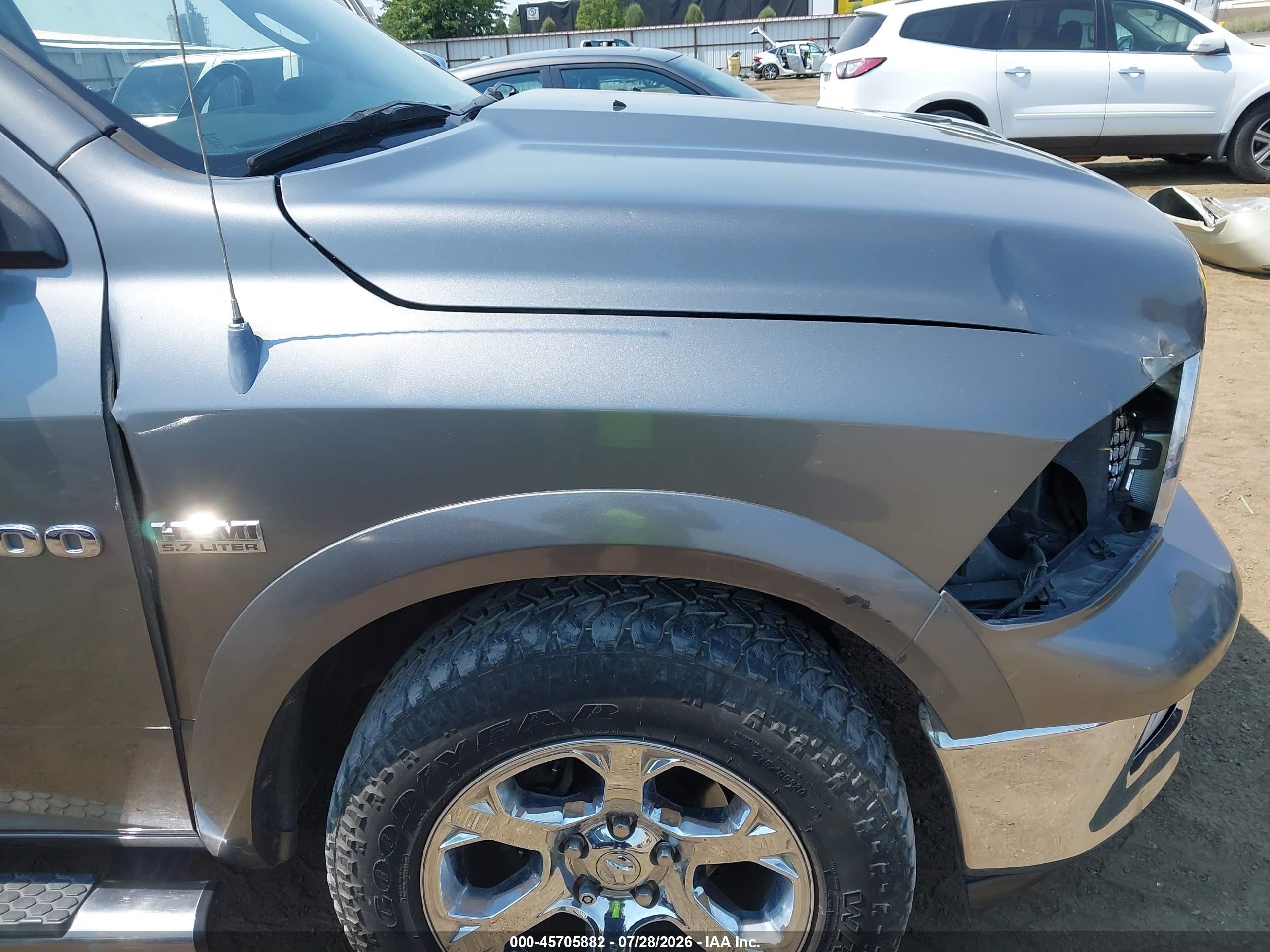 2011 Ram Ram 1500 Laramie Gray vin: 1D7RV1GT8BS645670