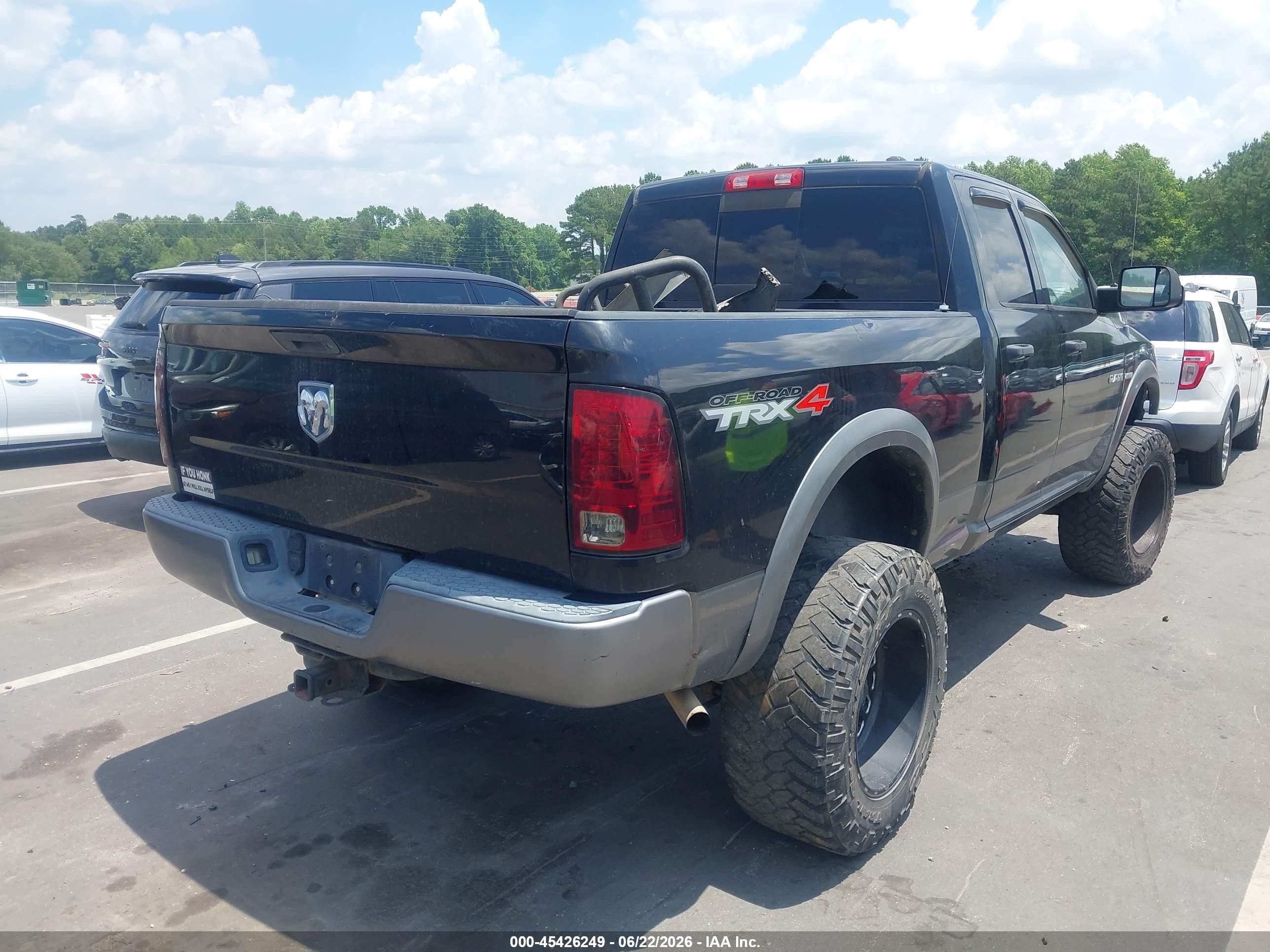 2010 Dodge Ram 1500 Slt/sport/trx Black vin: 1D7RV1GT9AS106568