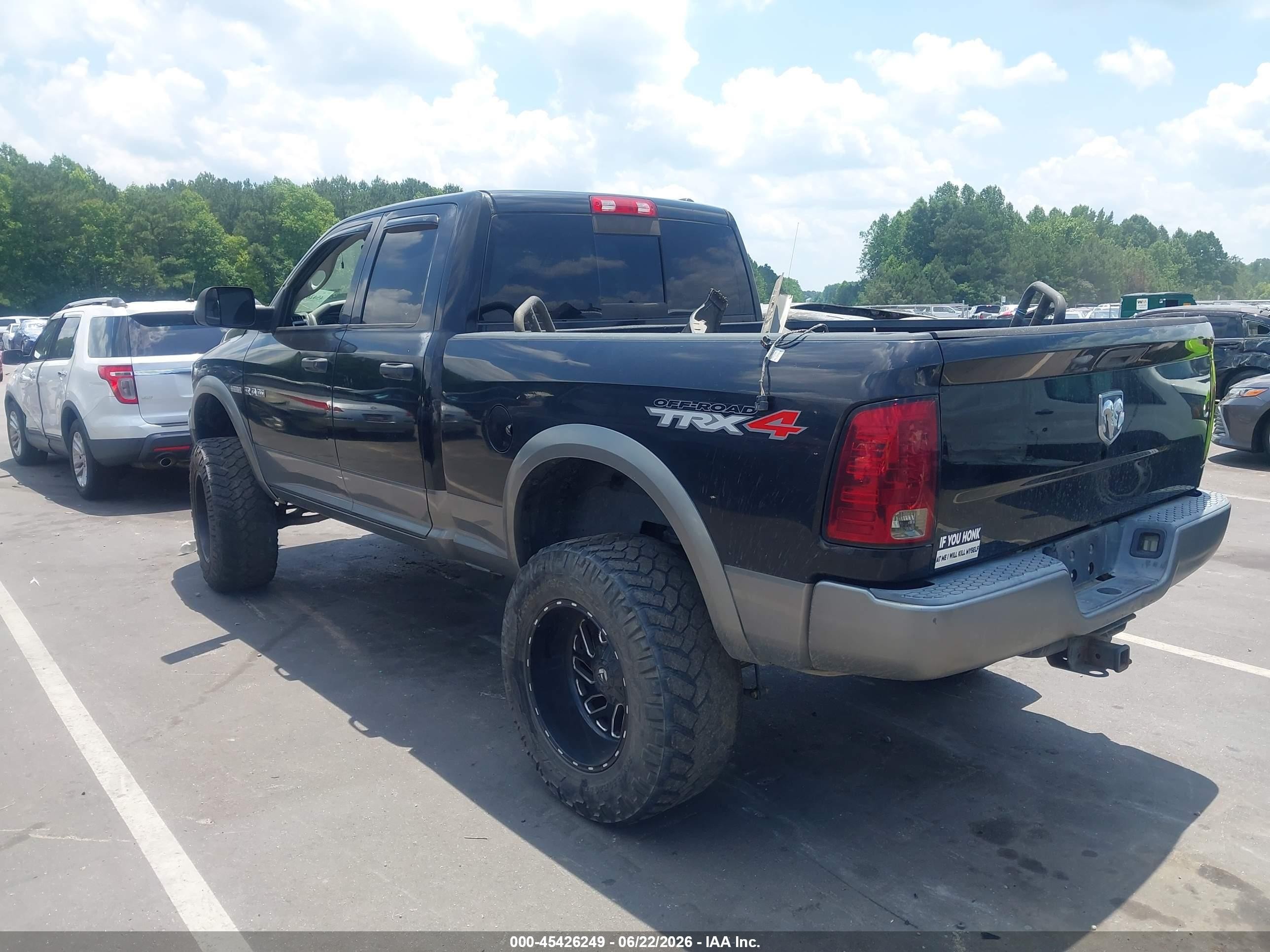 2010 Dodge Ram 1500 Slt/sport/trx Black vin: 1D7RV1GT9AS106568