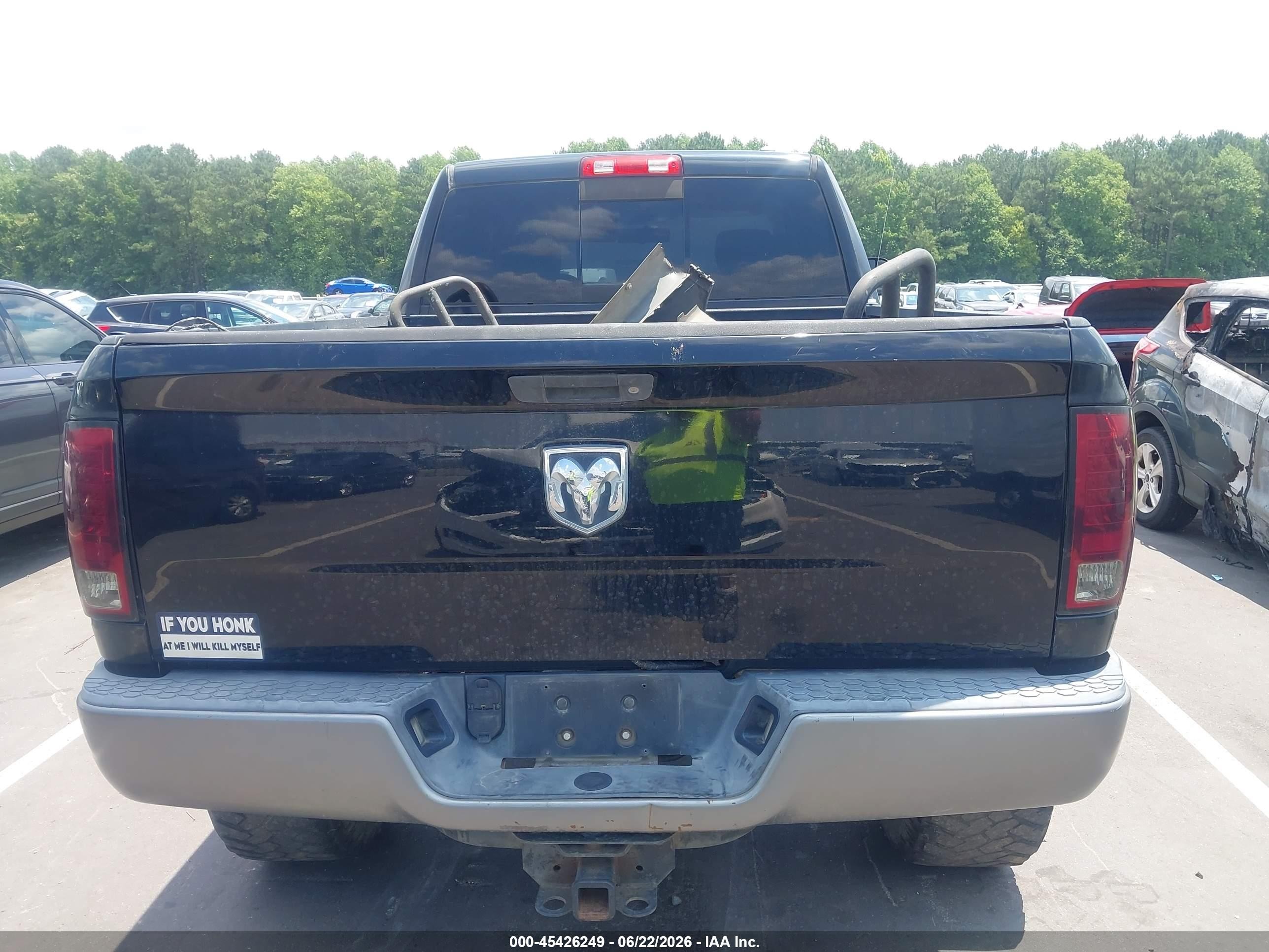 2010 Dodge Ram 1500 Slt/sport/trx Black vin: 1D7RV1GT9AS106568