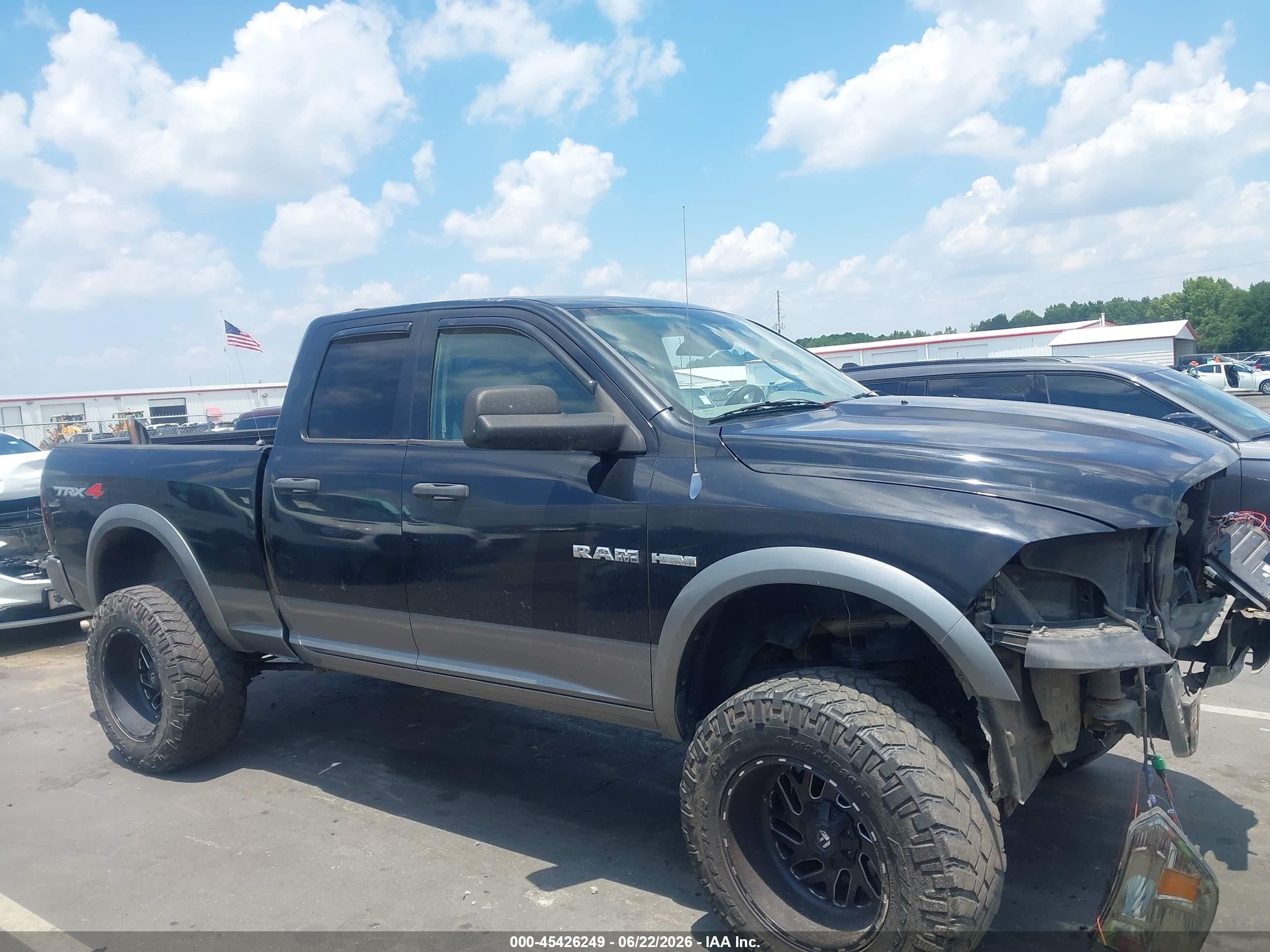 2010 Dodge Ram 1500 Slt/sport/trx Black vin: 1D7RV1GT9AS106568