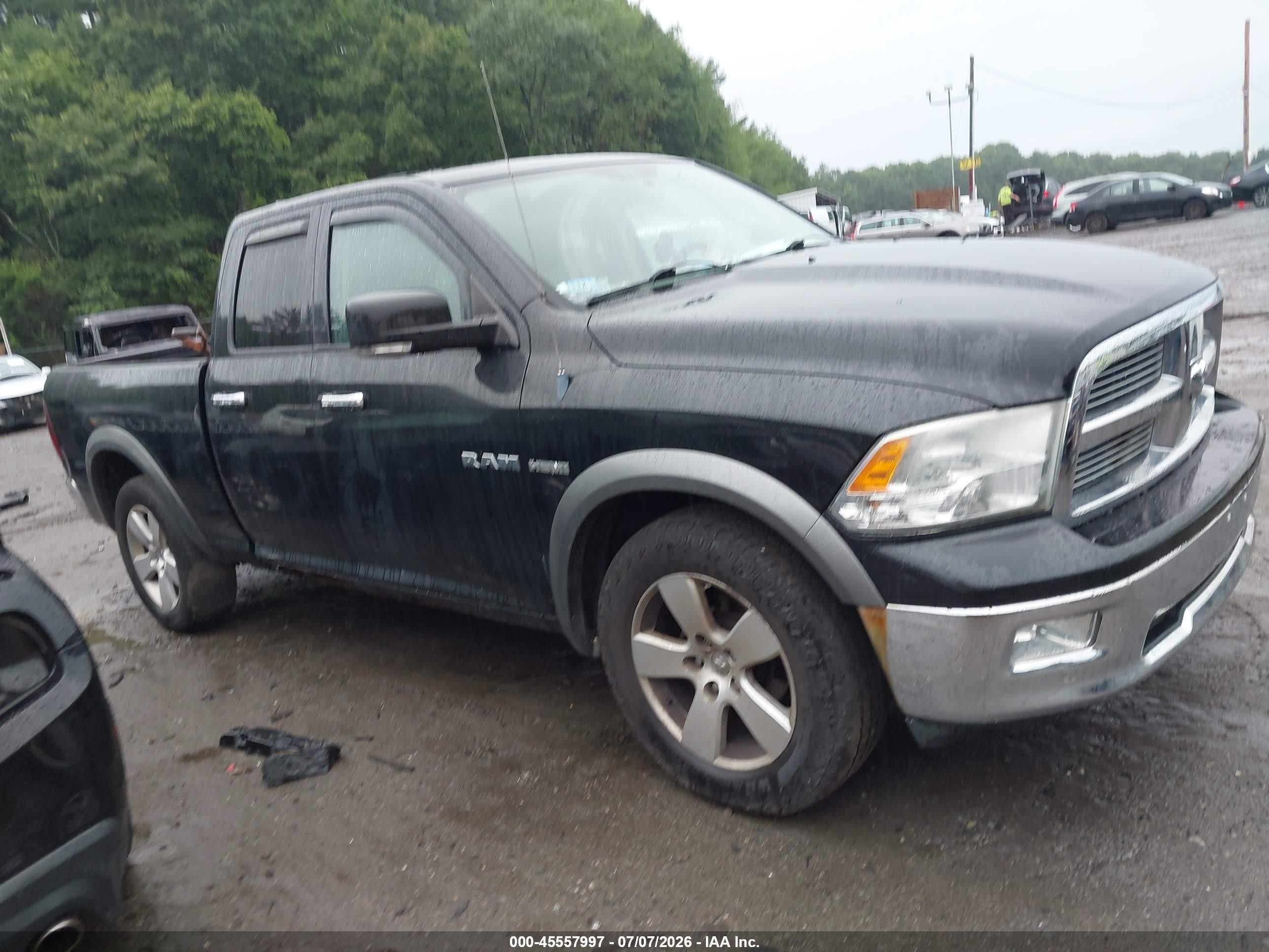 2010 Dodge Ram 1500 Slt/sport/trx Black vin: 1D7RV1GT9AS145449