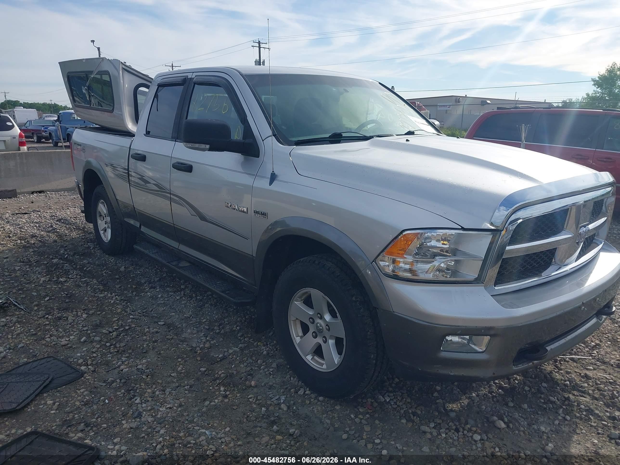 2010 Dodge Ram 1500 Slt/sport/trx Gray vin: 1D7RV1GT9AS171355