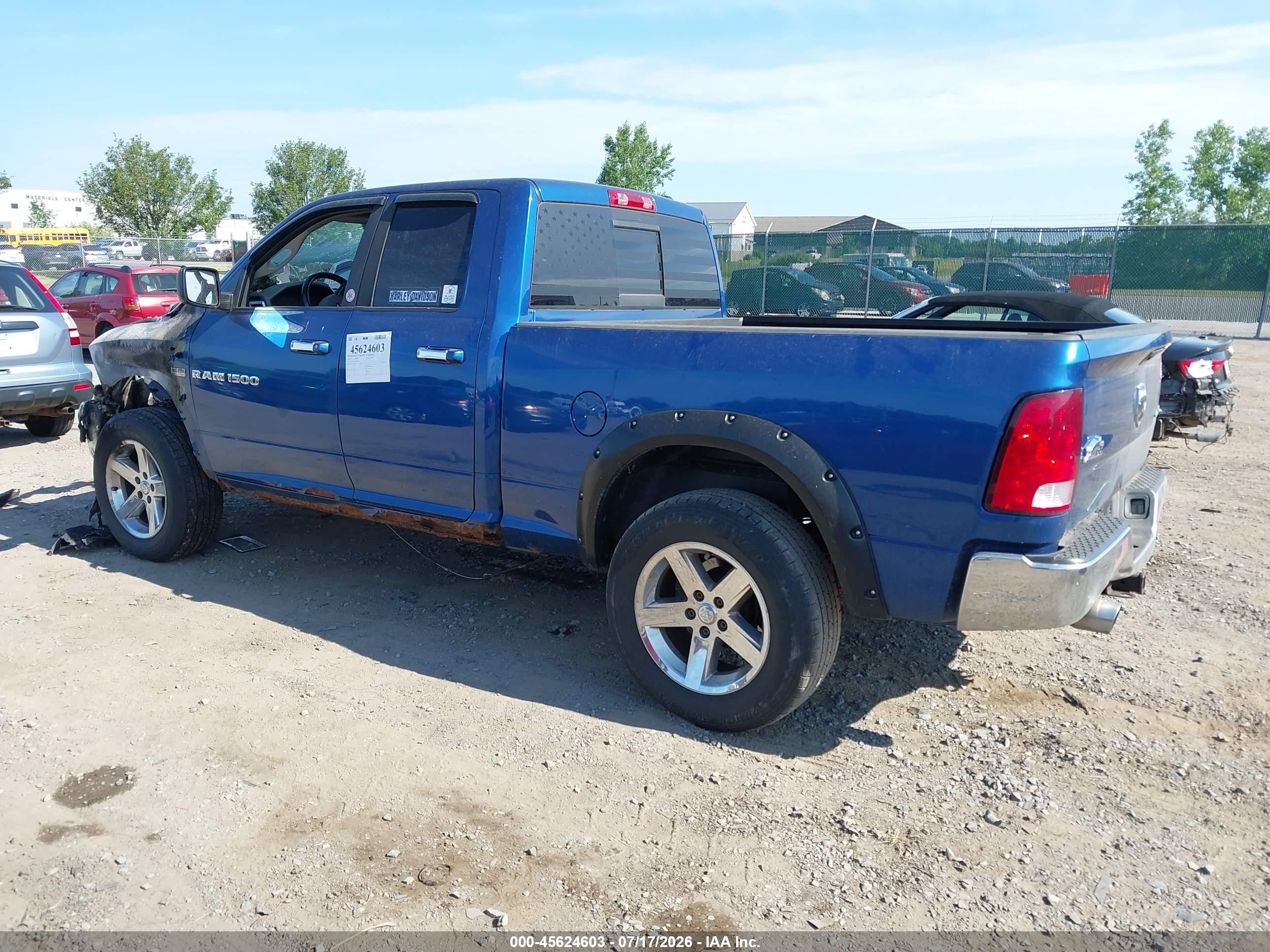 2011 Ram Ram 1500 Slt Blue vin: 1D7RV1GT9BS658556