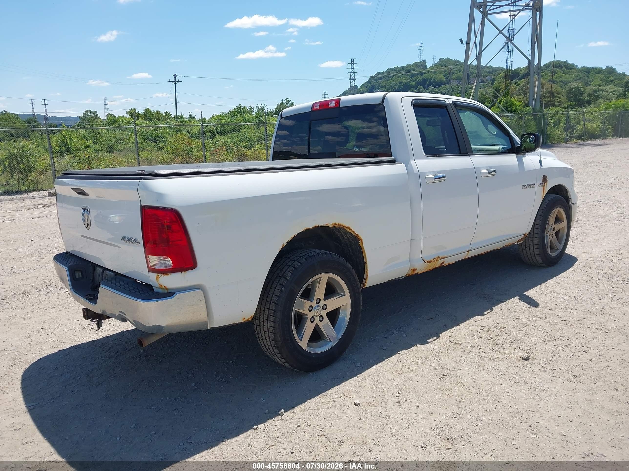 2010 Dodge Ram 1500 Slt/sport/trx White vin: 1D7RV1GTXAS261565