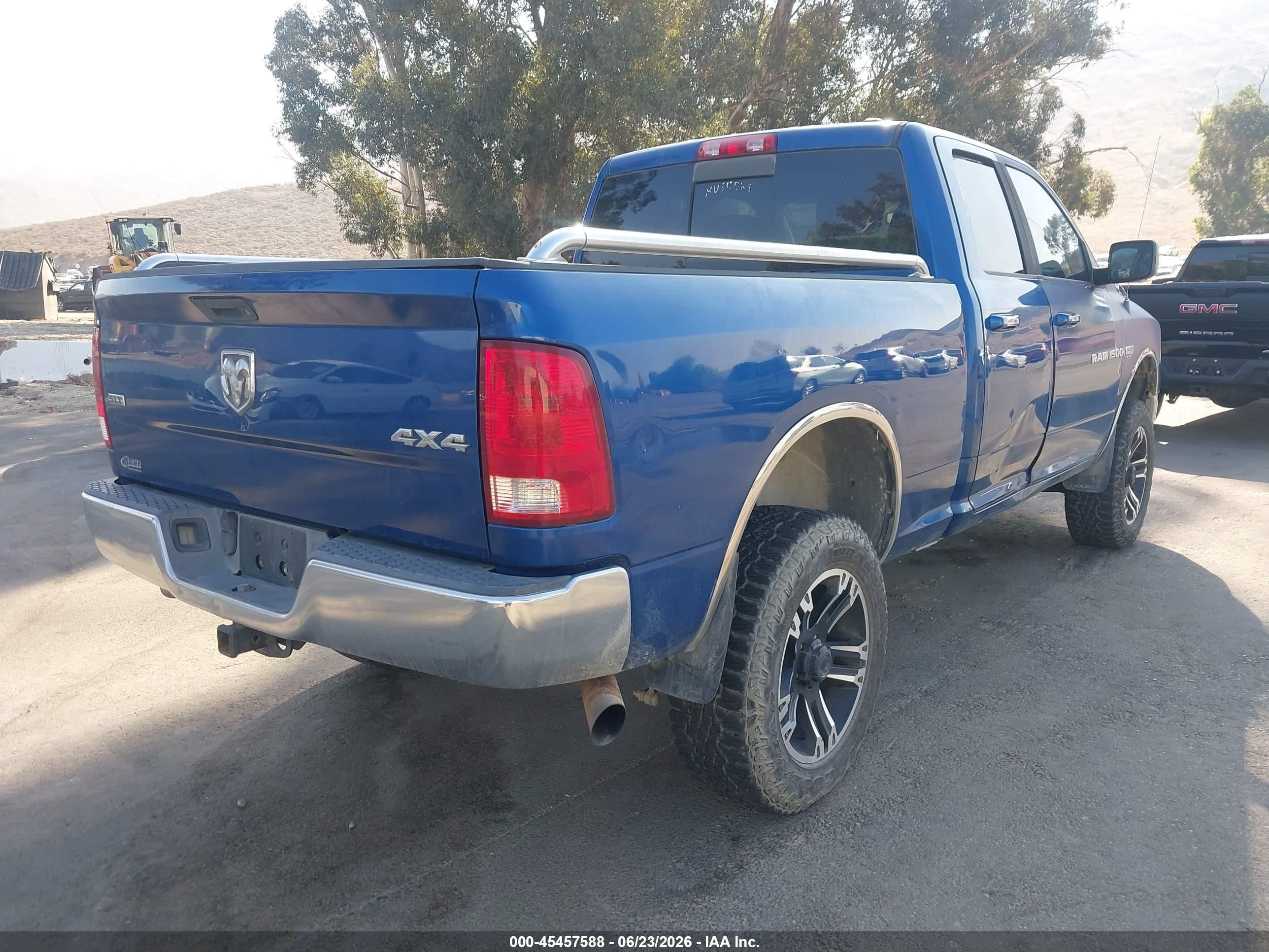 2011 Ram Ram 1500 Slt Blue vin: 1D7RV1GTXBS624495