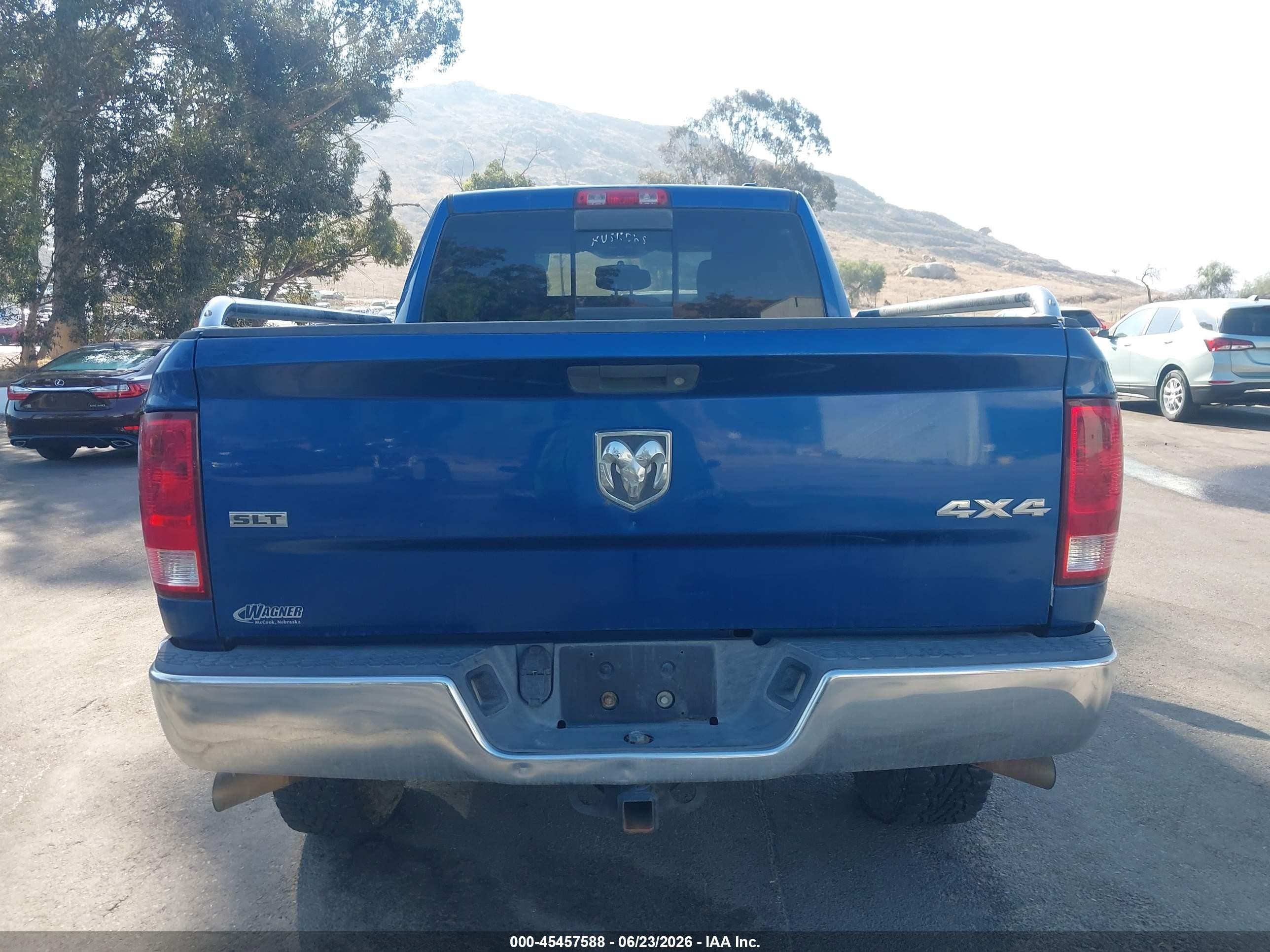 2011 Ram Ram 1500 Slt Blue vin: 1D7RV1GTXBS624495
