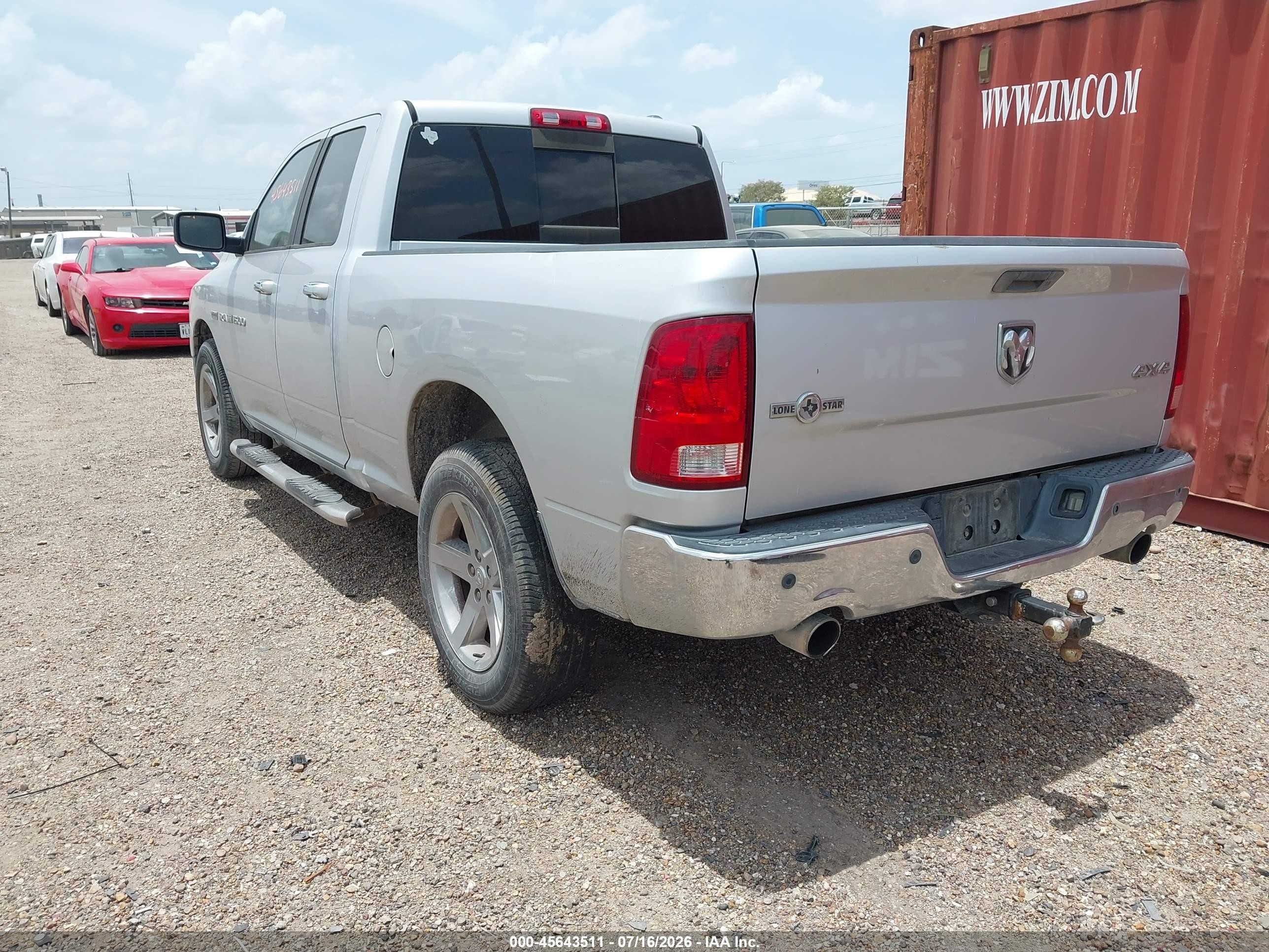 2011 Ram Ram 1500 Slt Silver vin: 1D7RV1GTXBS630314