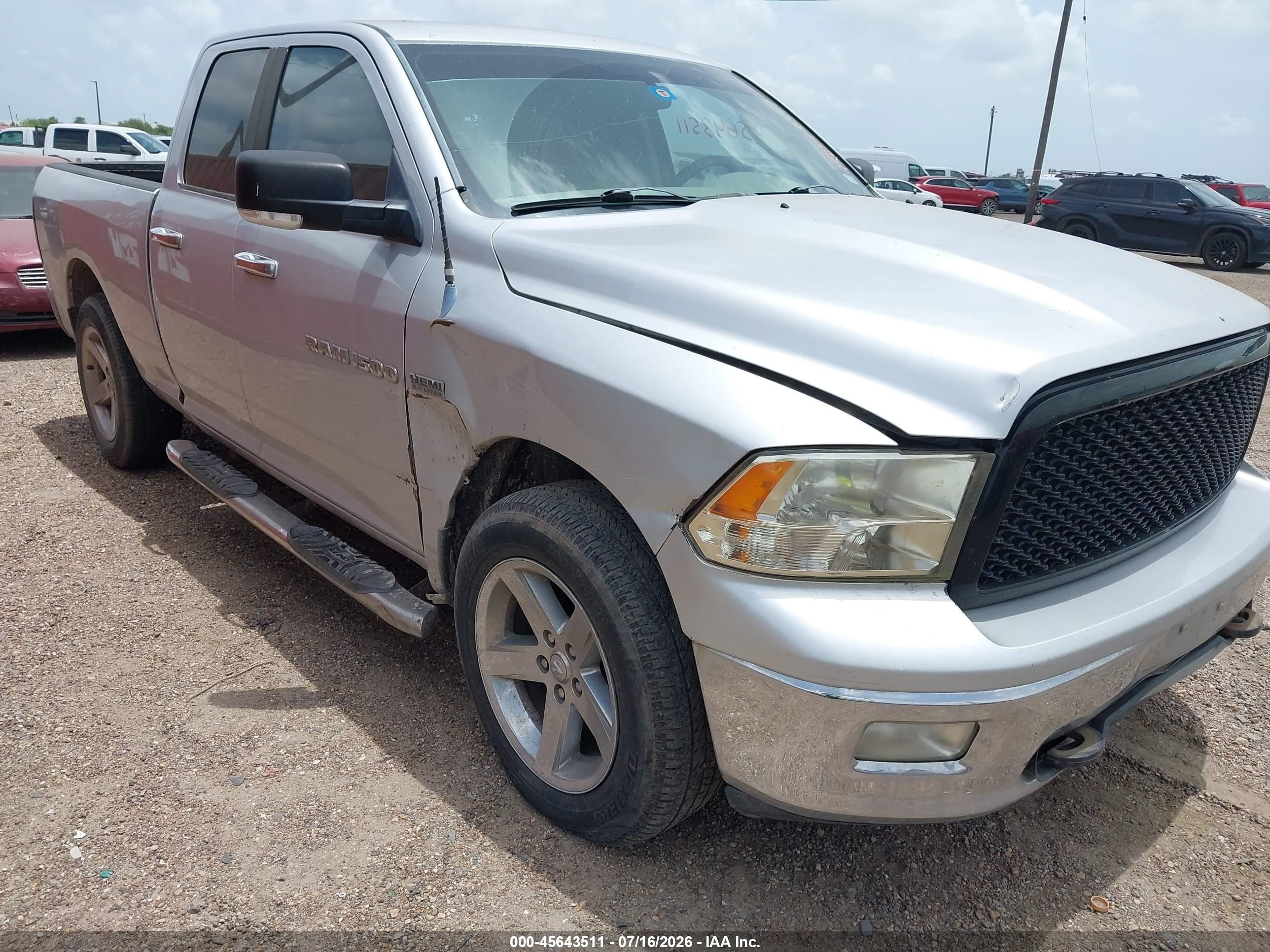 2011 Ram Ram 1500 Slt Silver vin: 1D7RV1GTXBS630314