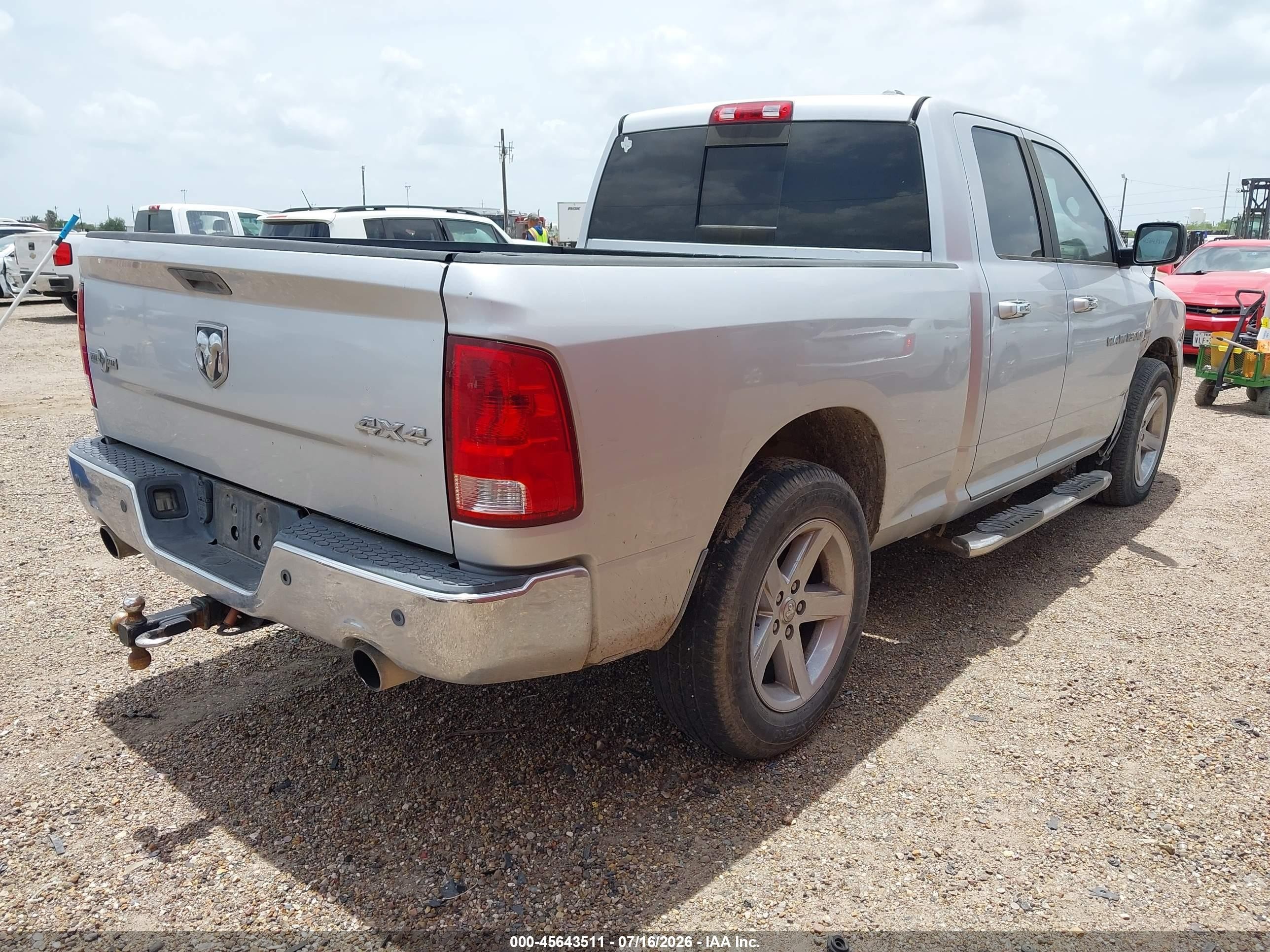 2011 Ram Ram 1500 Slt Silver vin: 1D7RV1GTXBS630314