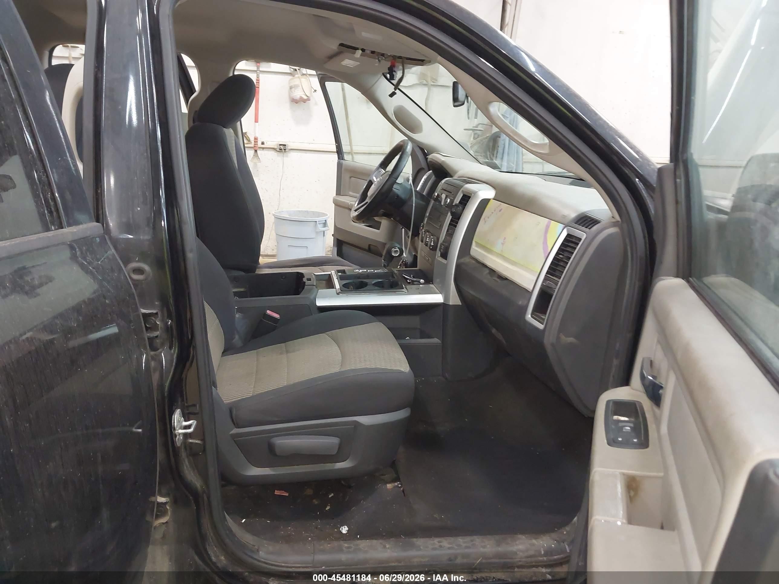 2011 Ram Ram 1500 Slt Черный vin: 1D7RV1GTXBS644486