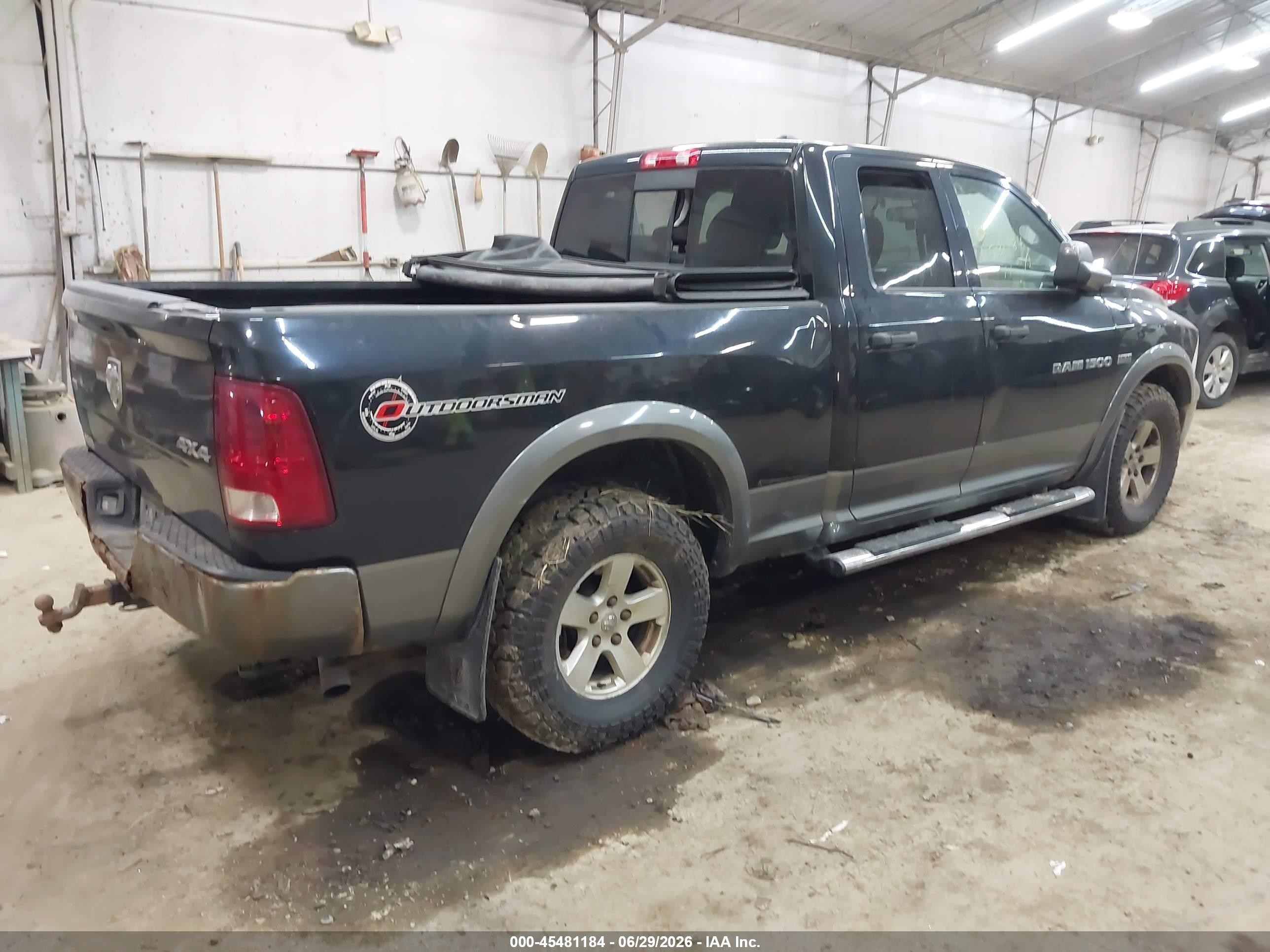 2011 Ram Ram 1500 Slt Черный vin: 1D7RV1GTXBS644486