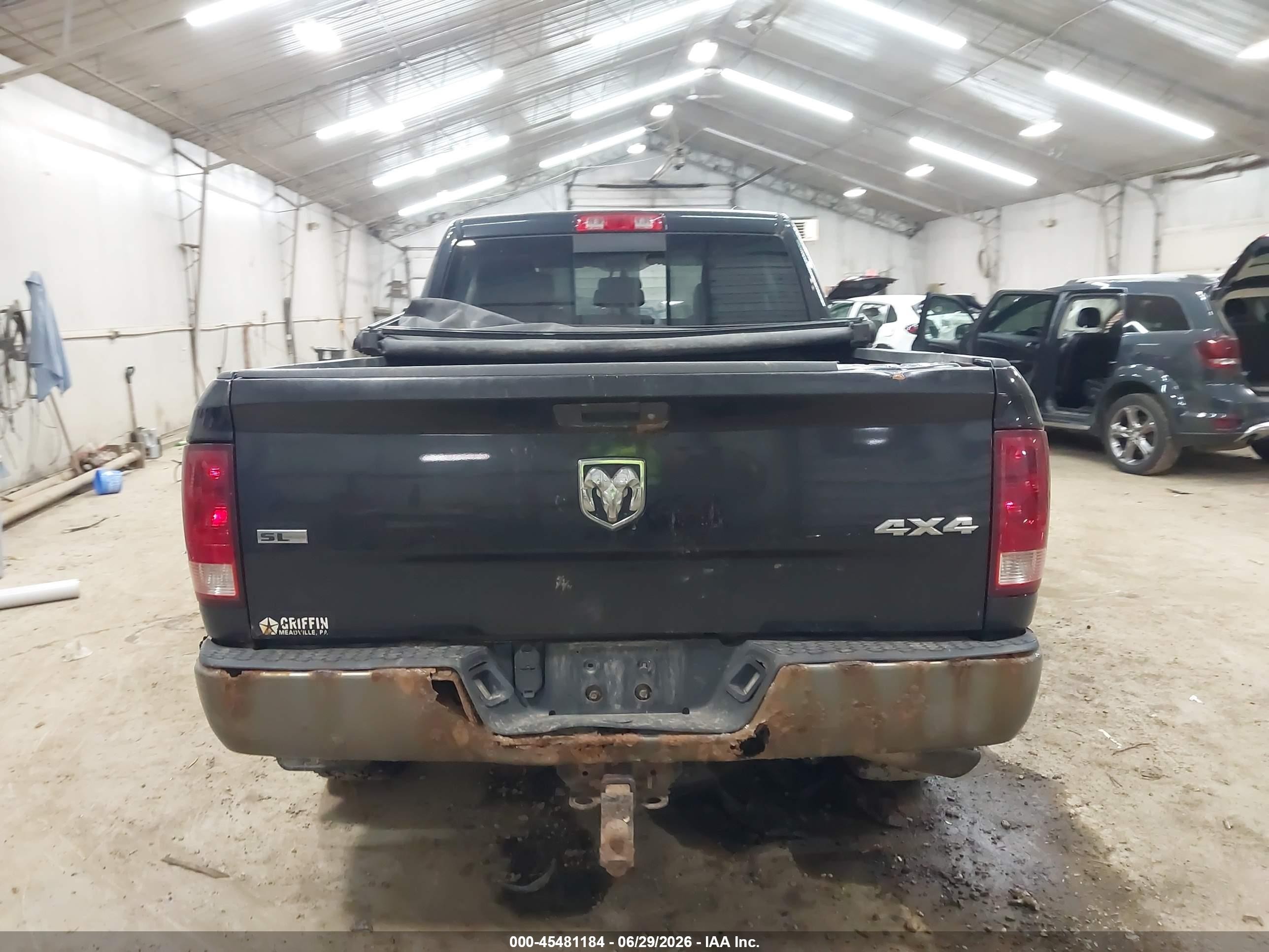 2011 Ram Ram 1500 Slt Черный vin: 1D7RV1GTXBS644486