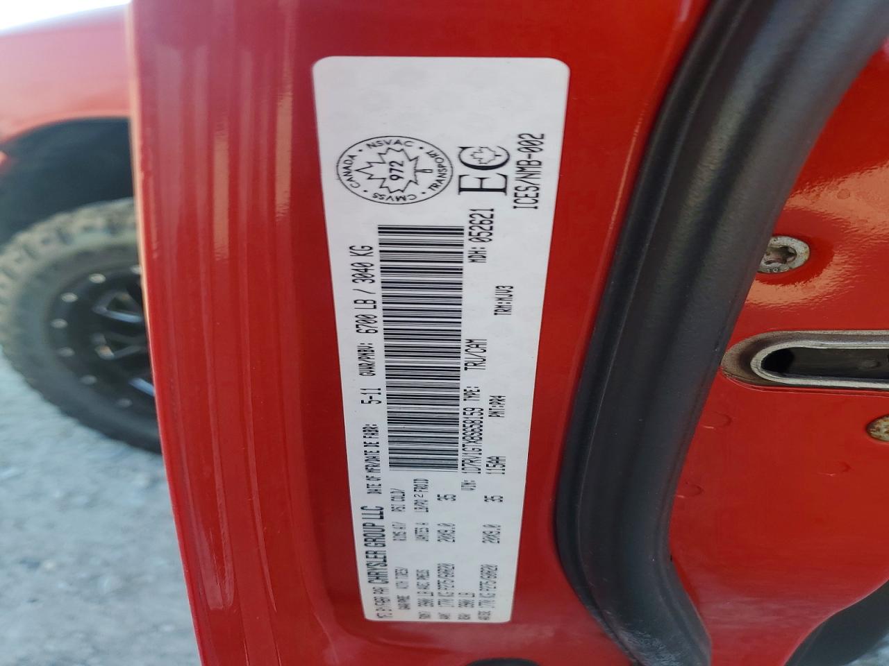 2011 Dodge Ram 1500 Red vin: 1D7RV1GTXBS658159