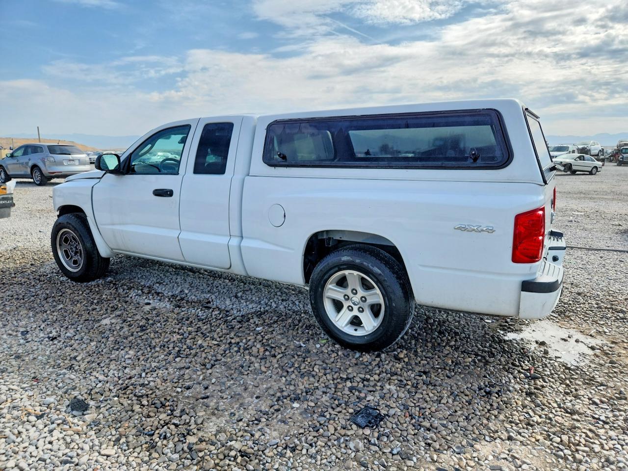 2010 Dodge Dakota Sxt White vin: 1D7RW3BKXAS225429