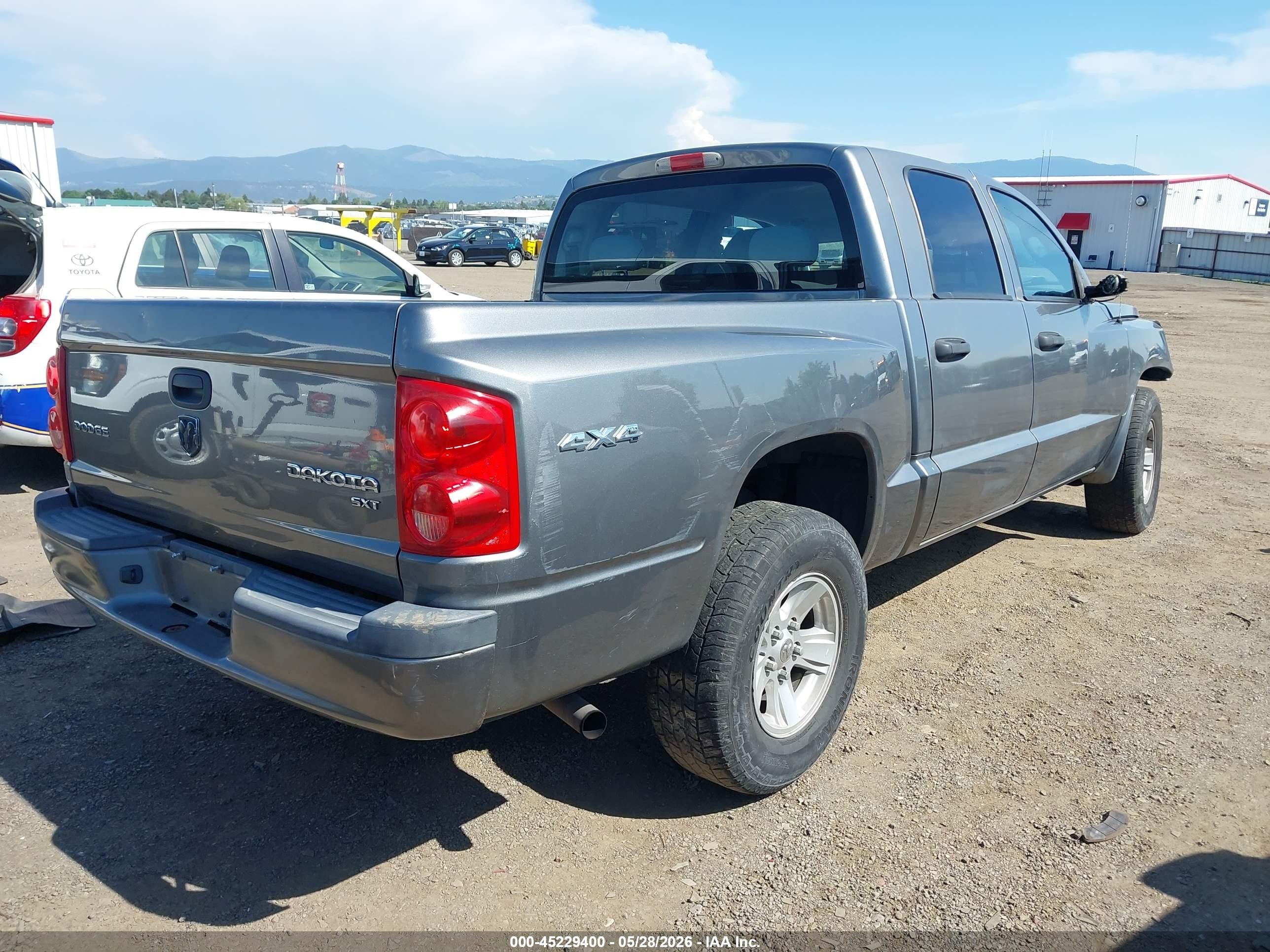 2011 Ram Dakota Sxt Gray vin: 1D7RW3GK3BS504599