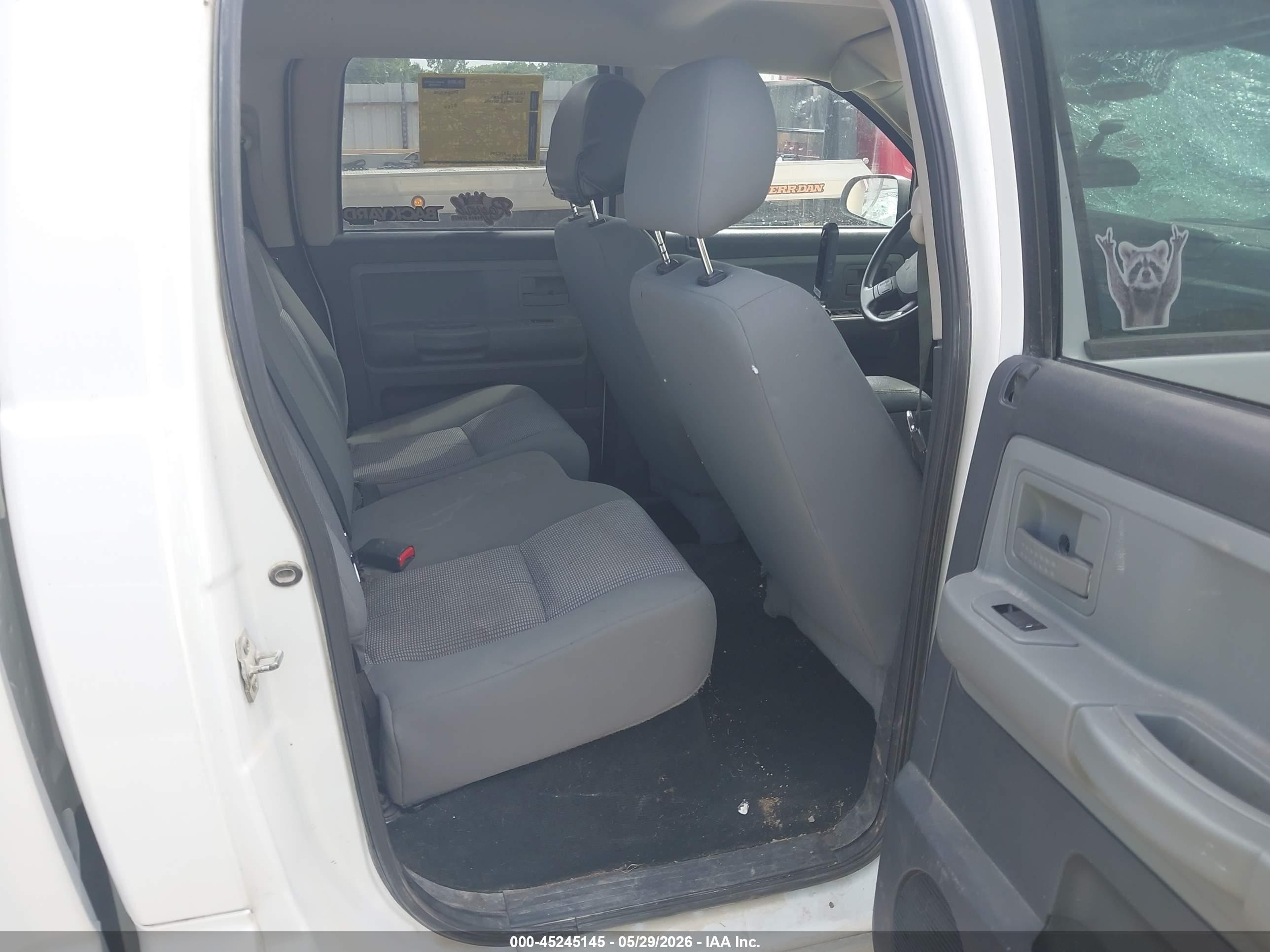 2011 Ram Dakota Bighorn/lonestar Белый vin: 1D7RW3GK3BS661730
