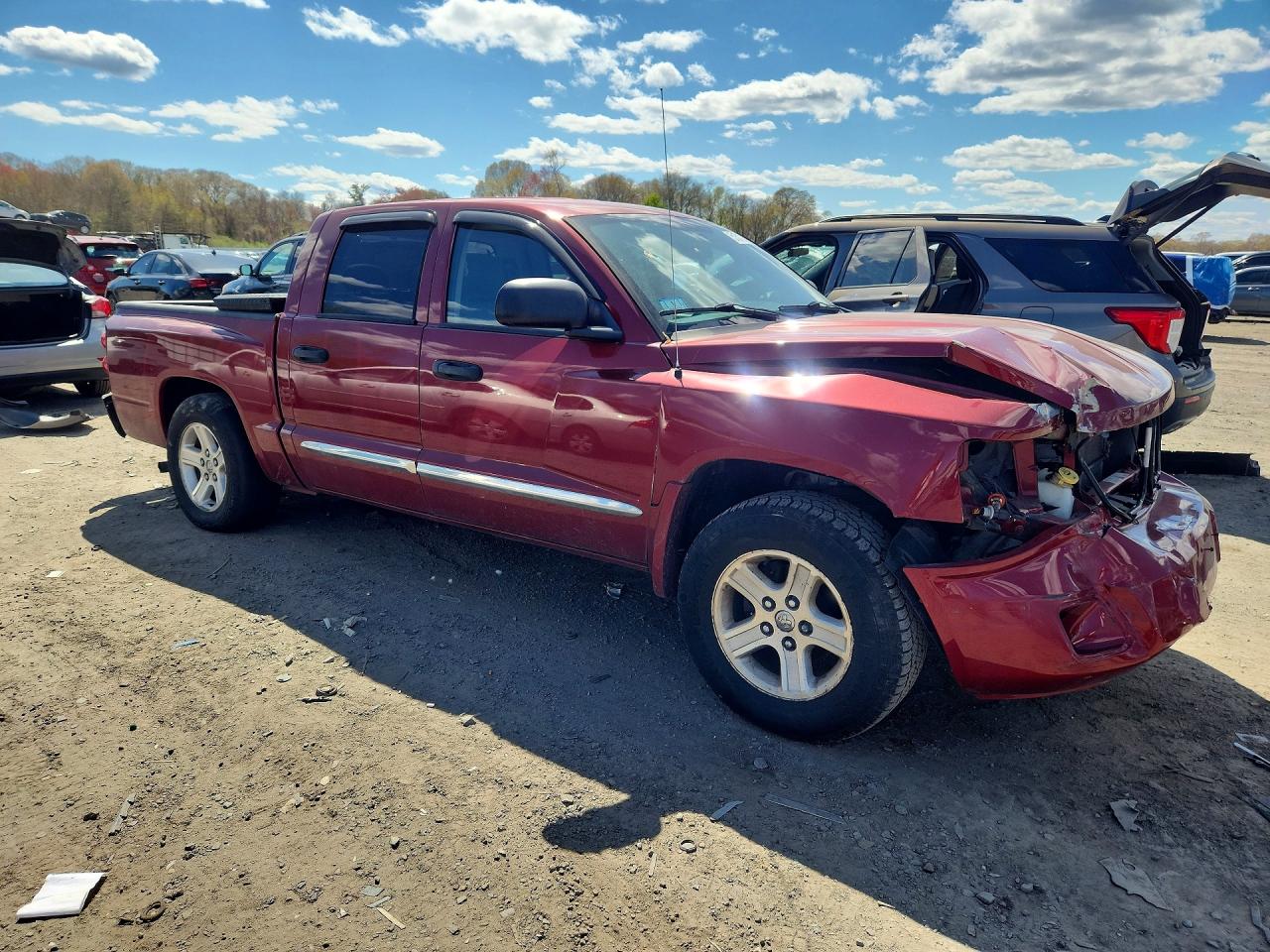 2011 Dodge Dakota Slt Red vin: 1D7RW3GK4BS620071
