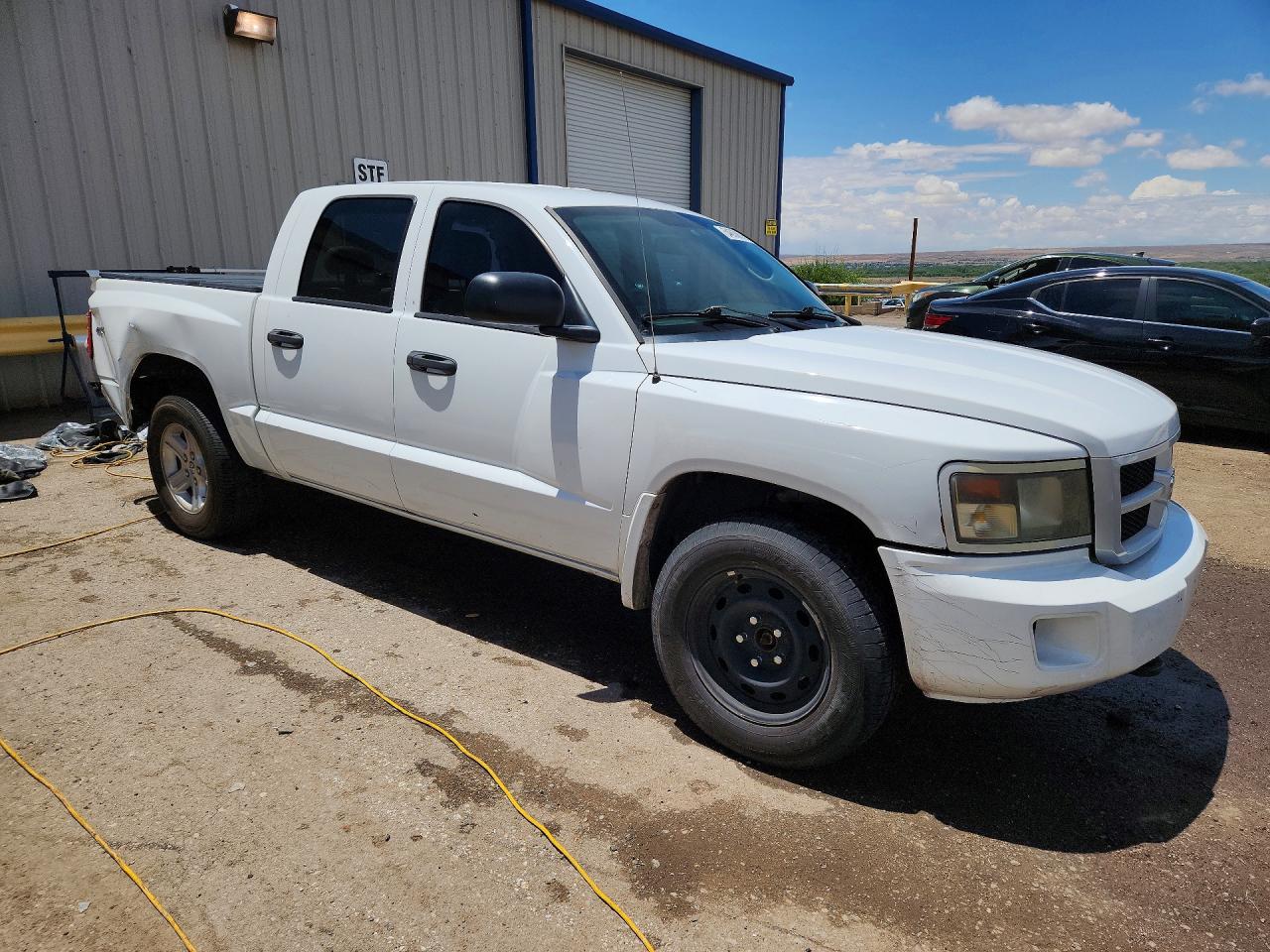2010 Dodge Dakota Sxt White vin: 1D7RW3GK6AS223377