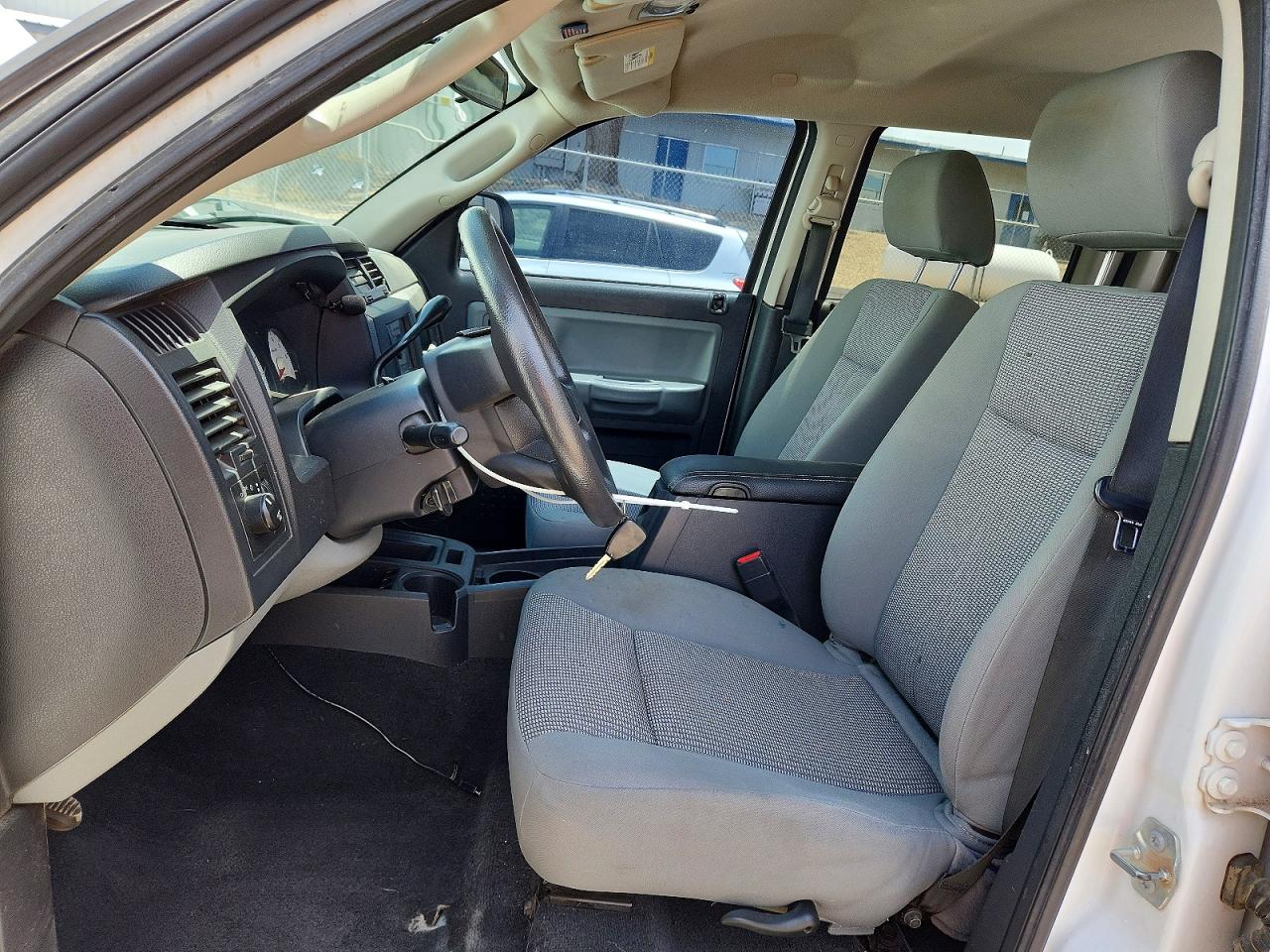 2010 Dodge Dakota Sxt White vin: 1D7RW3GK6AS223377