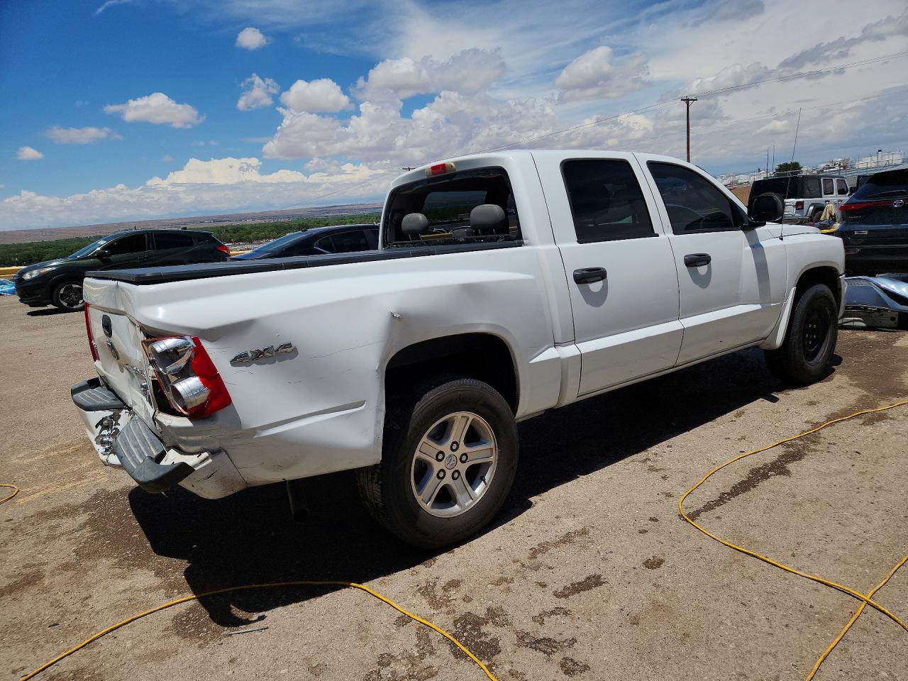 2010 Dodge Dakota Sxt White vin: 1D7RW3GK6AS223377