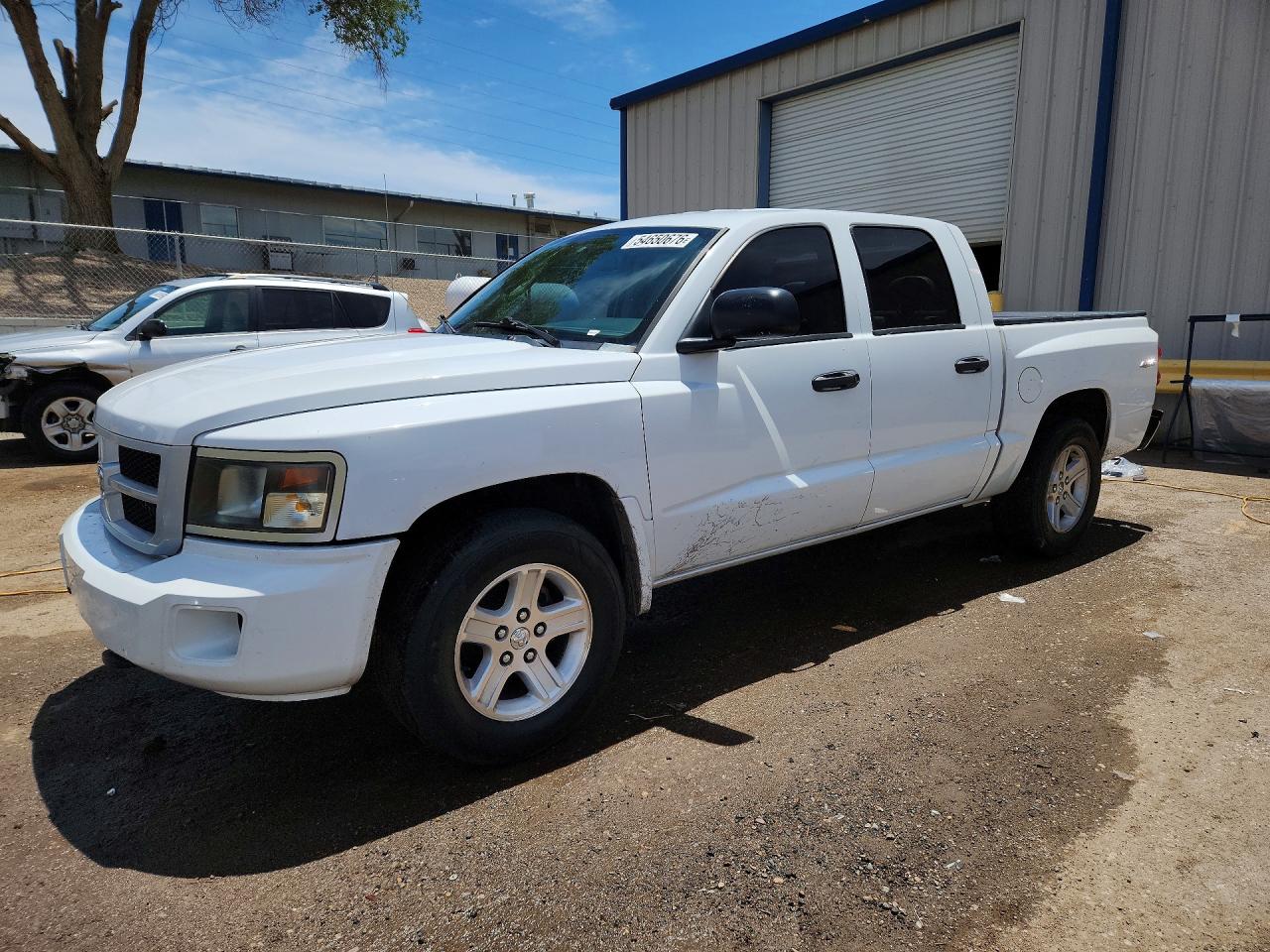 2010 Dodge Dakota Sxt White vin: 1D7RW3GK6AS223377