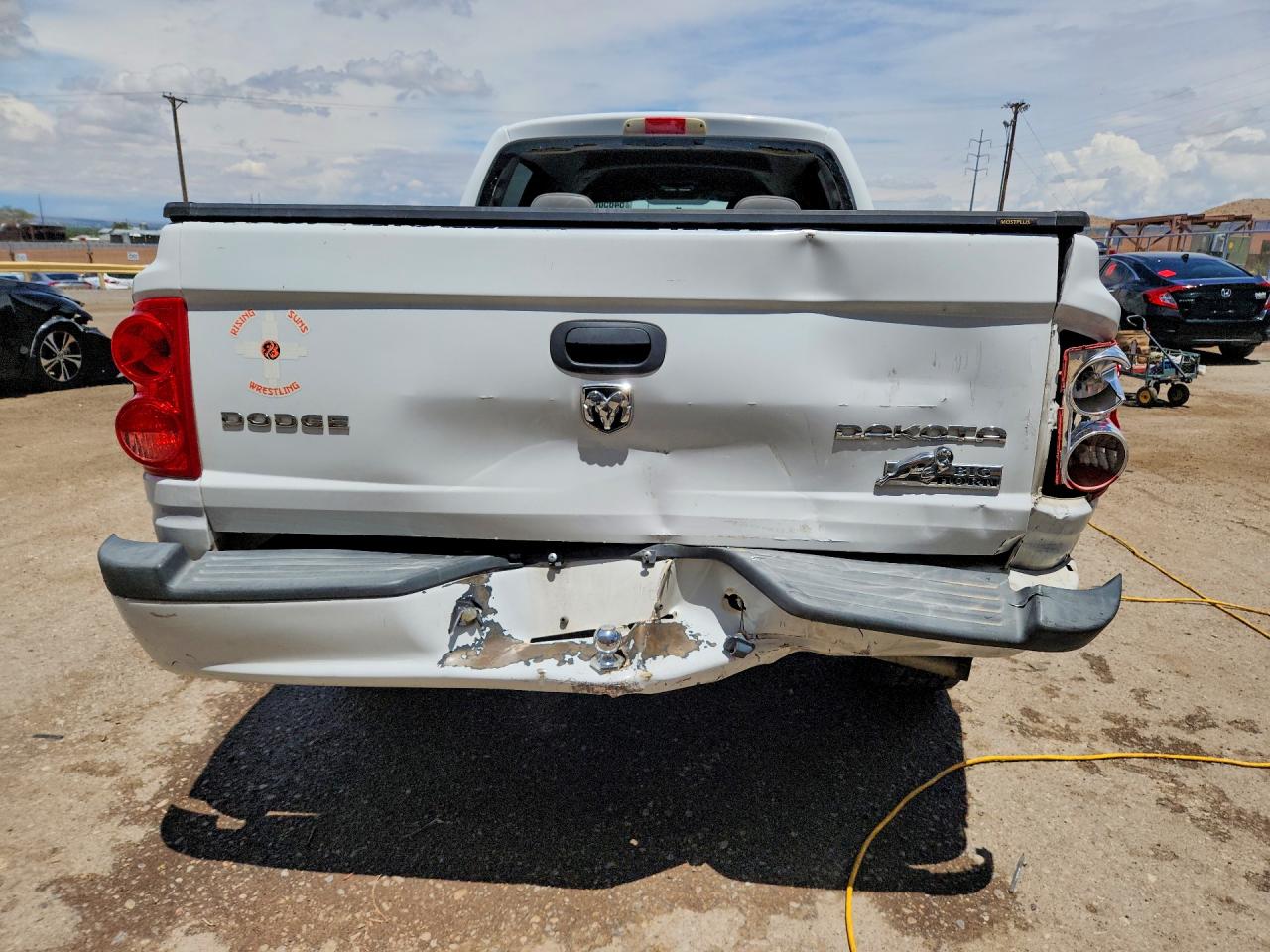 2010 Dodge Dakota Sxt White vin: 1D7RW3GK6AS223377