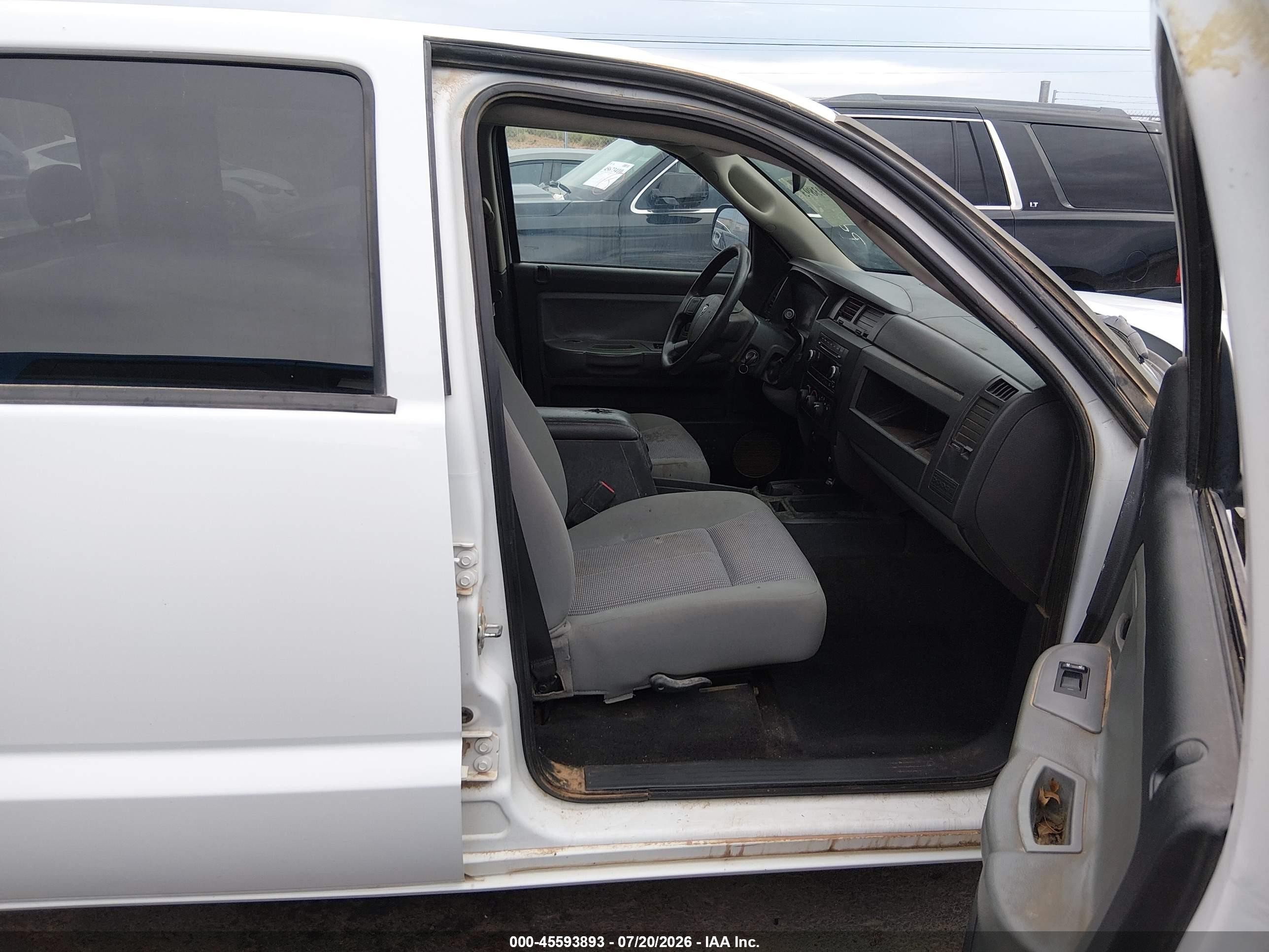 2010 Dodge Dakota Bighorn/lonestar White vin: 1D7RW3GK8AS223378