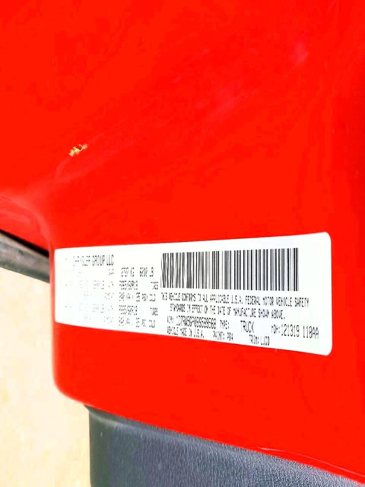 2011 Dodge Dakota Laramie Red vin: 1D7RW5GP0BS589568