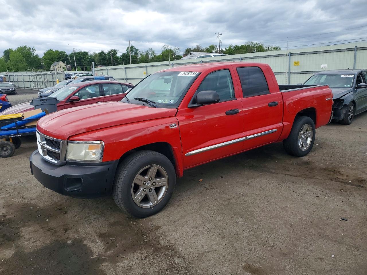 2011 Dodge Dakota Laramie Red vin: 1D7RW5GP0BS589568