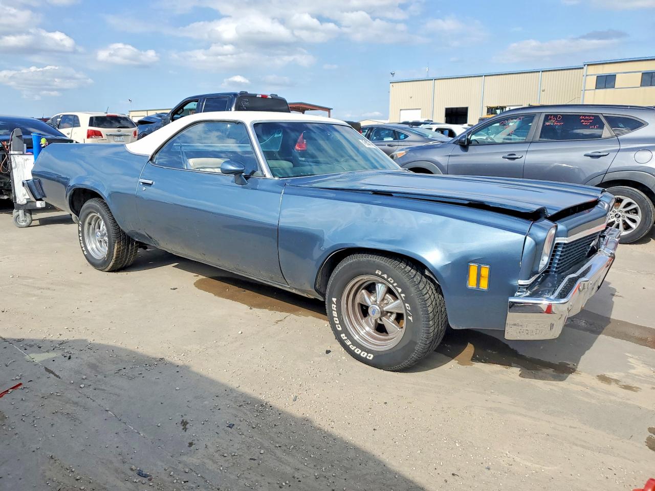 1973 Chevrolet El Camino Blue vin: 1D80H3K460822