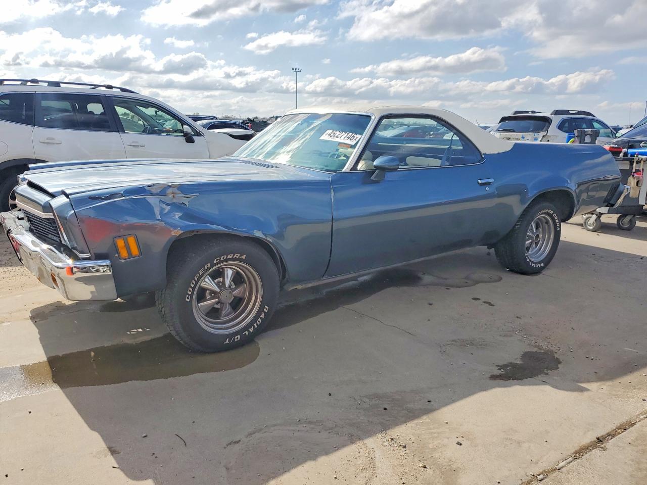 1973 Chevrolet El Camino Blue vin: 1D80H3K460822