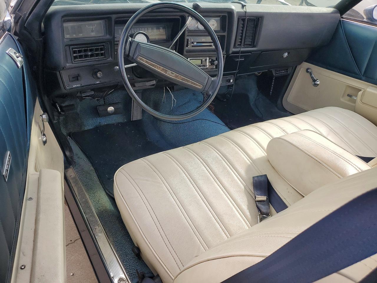 1973 Chevrolet El Camino Blue vin: 1D80H3K460822