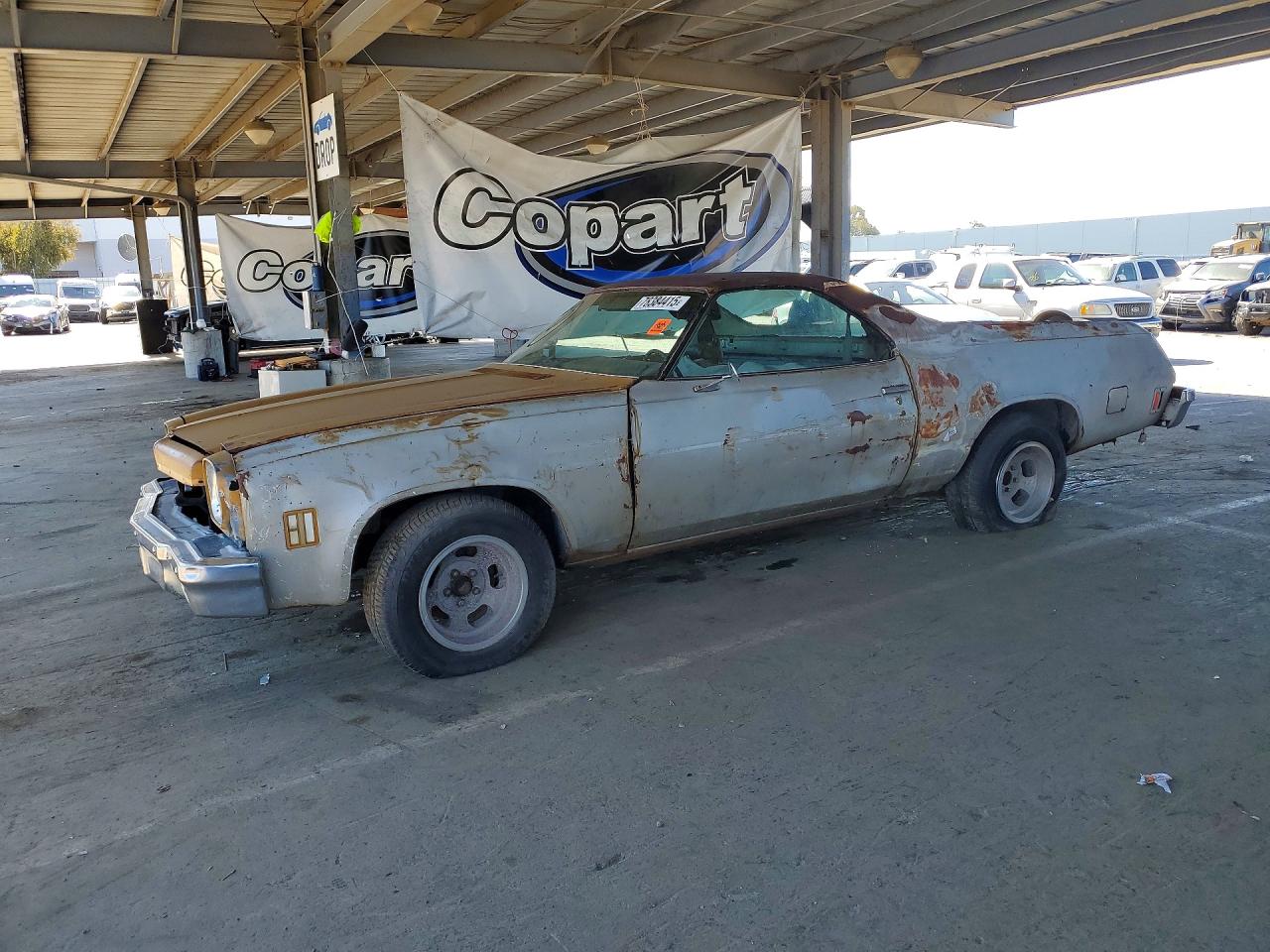 1973 Chev El Camino Gray vin: 1D80K3Z400257