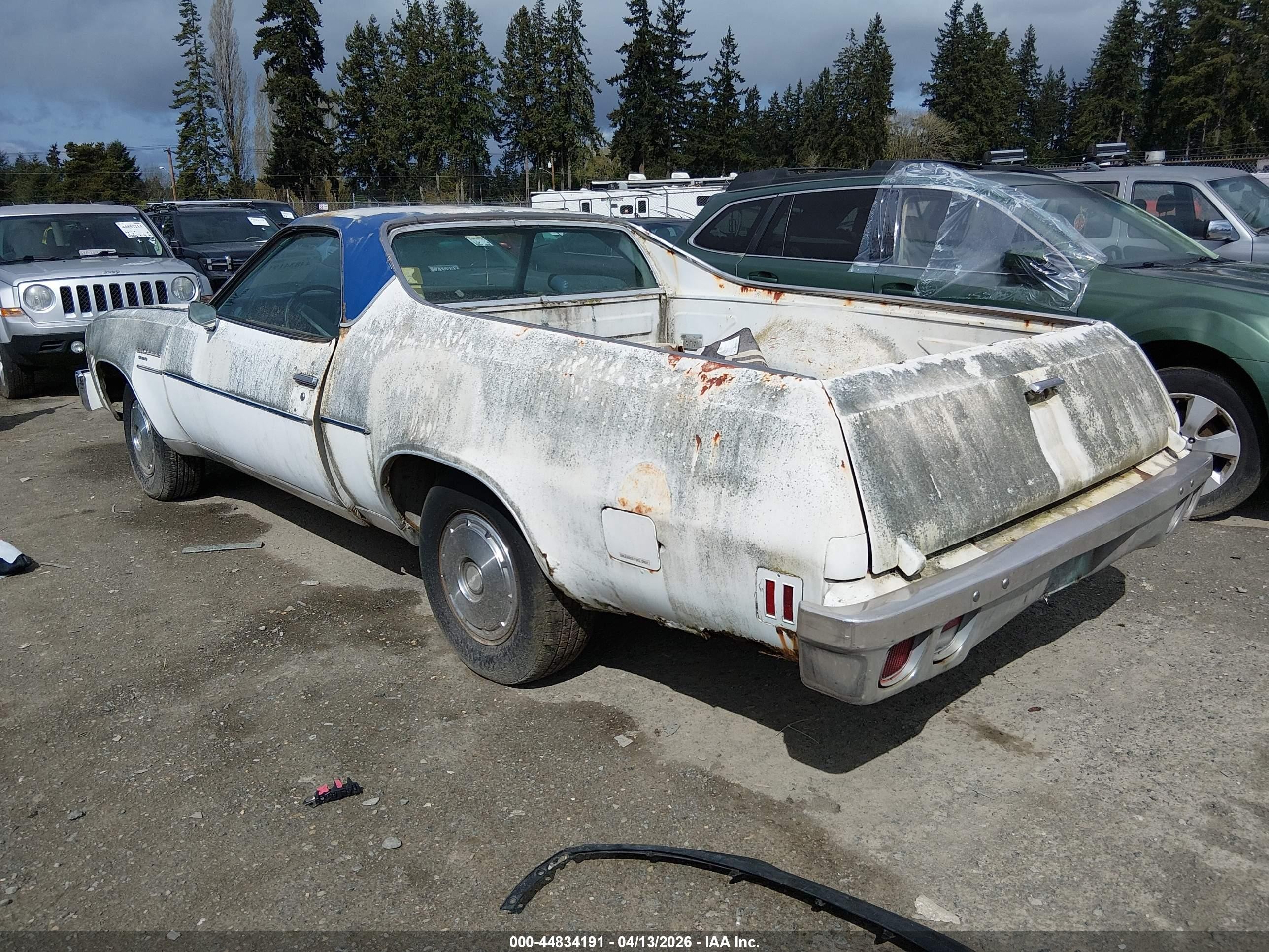 1976 Chevrolet El Camino   Бежевый vin: 1D80L6R460311    