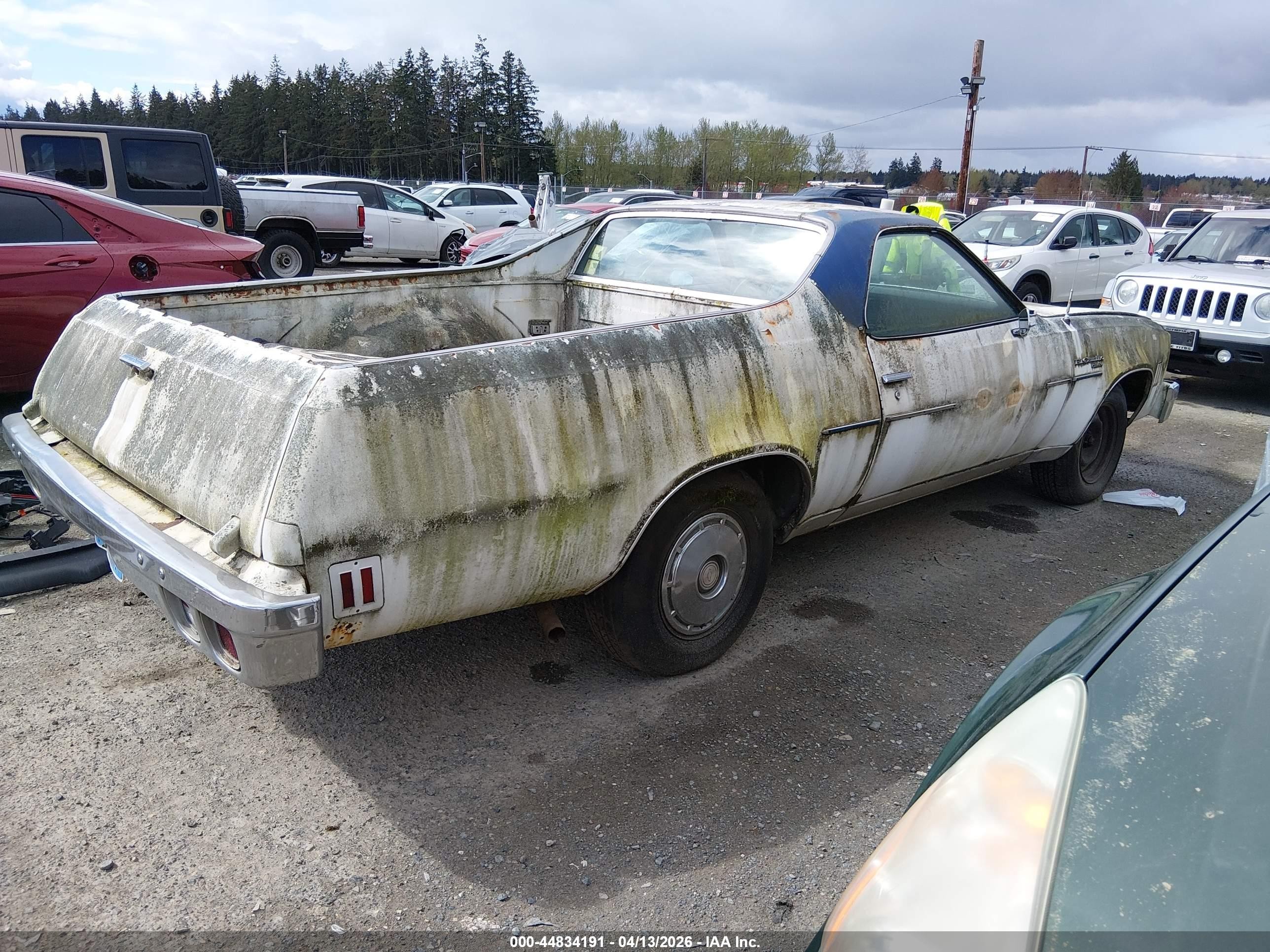 1976 Chevrolet El Camino   Бежевый vin: 1D80L6R460311    