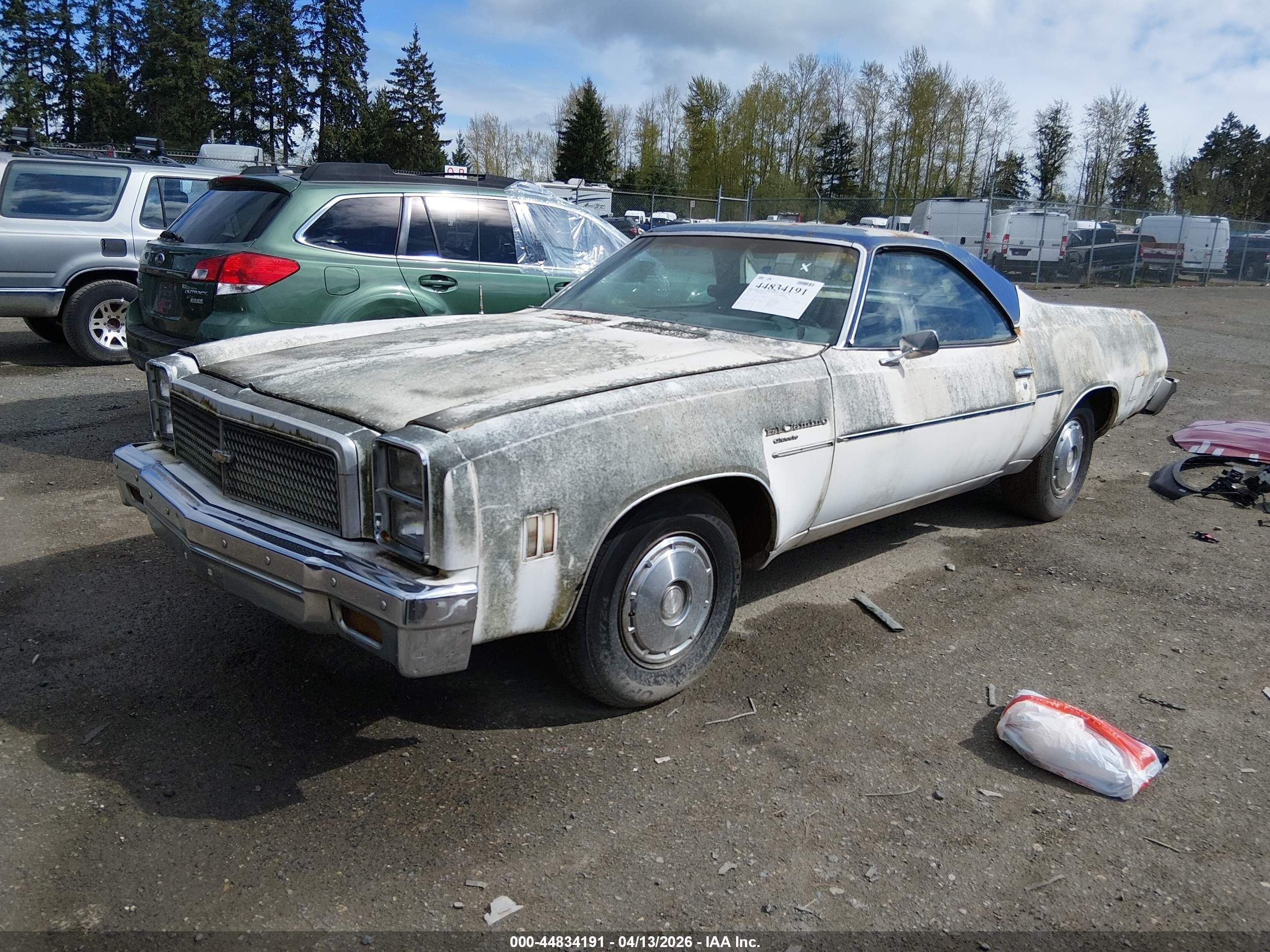 1976 Chevrolet El Camino   Бежевый vin: 1D80L6R460311    