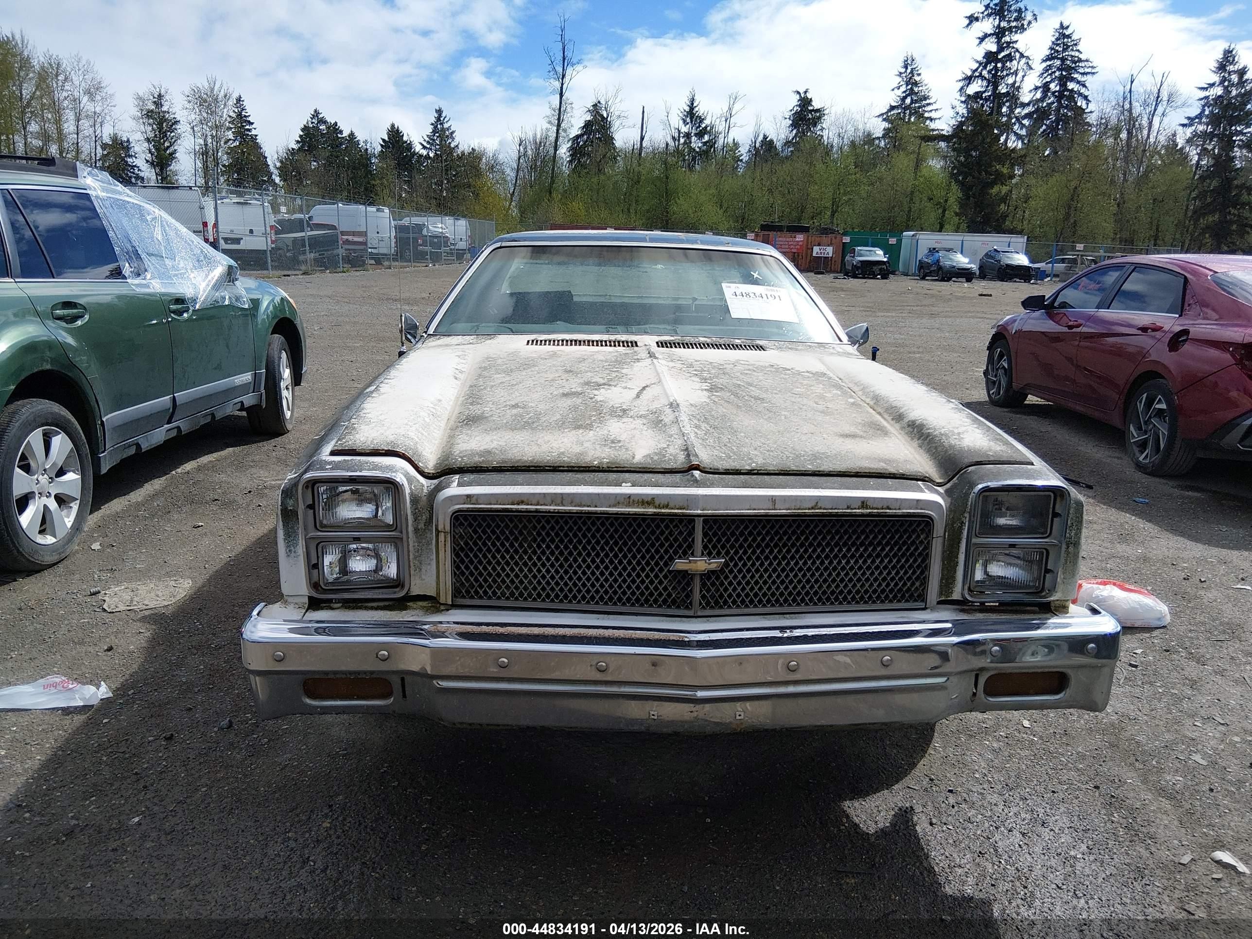 1976 Chevrolet El Camino   Бежевый vin: 1D80L6R460311    