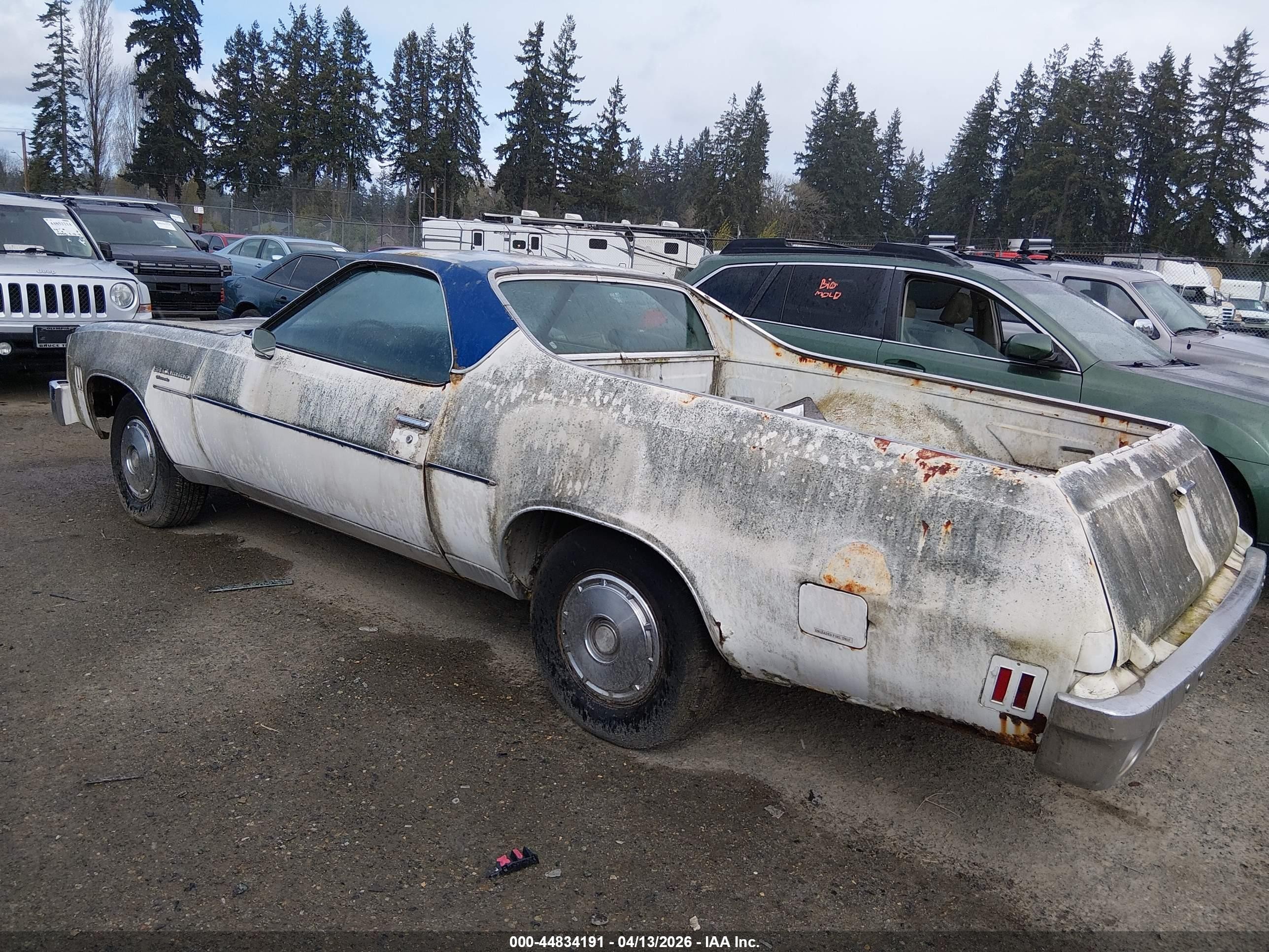 1976 Chevrolet El Camino   Бежевый vin: 1D80L6R460311    