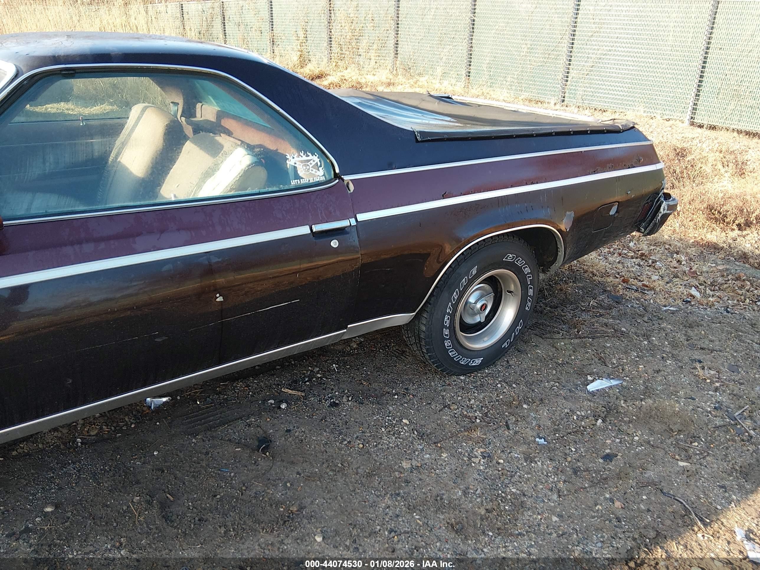 1977 Chevrolet El Camino   Бордовый vin: 1D80L7D453914    