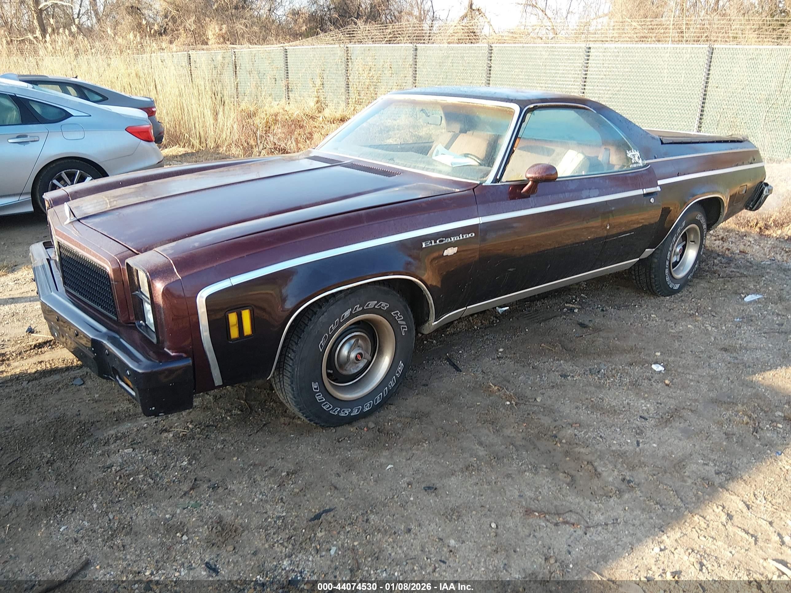 1977 Chevrolet El Camino   Бордовый vin: 1D80L7D453914    