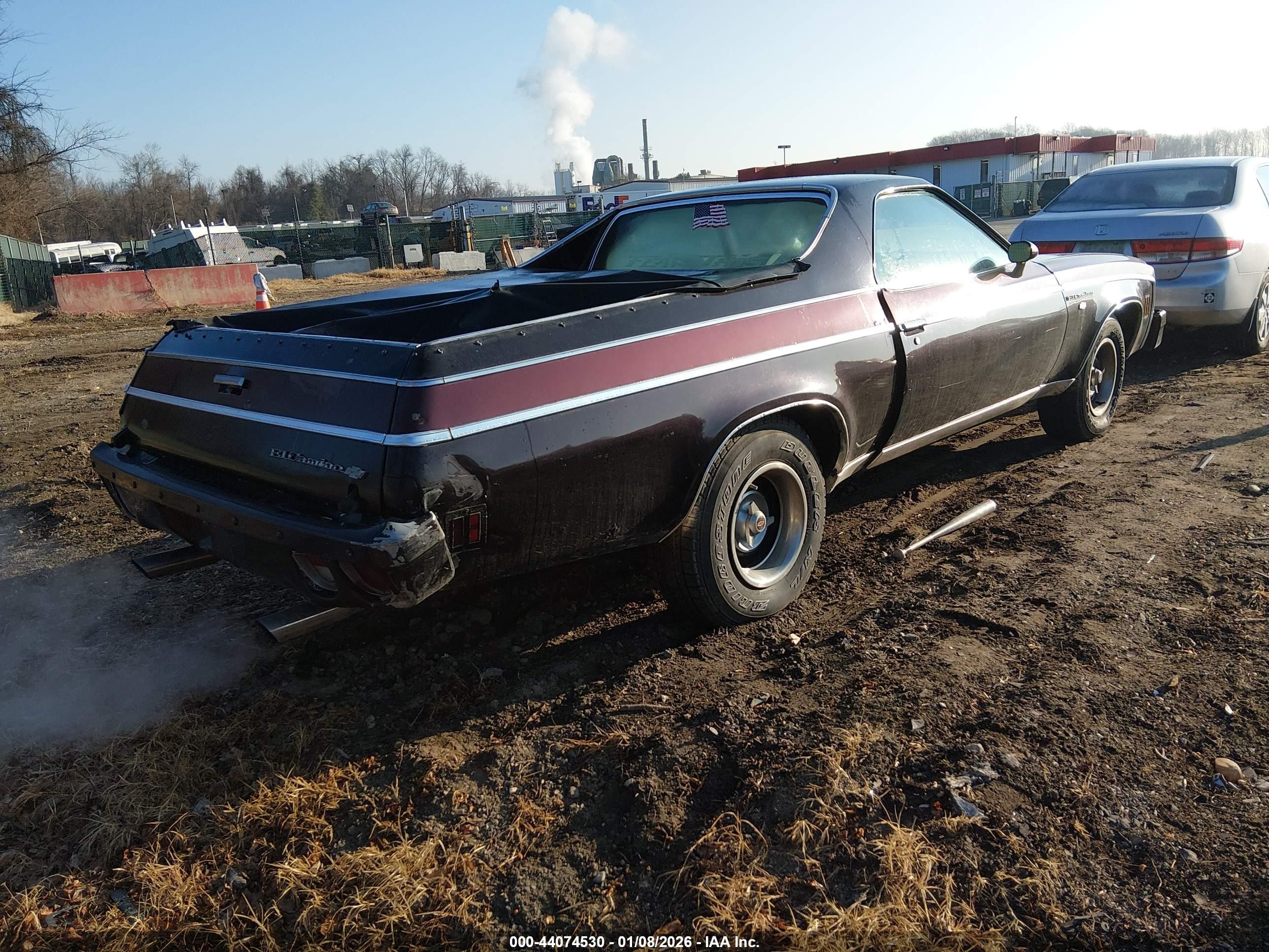 1977 Chevrolet El Camino   Бордовый vin: 1D80L7D453914    