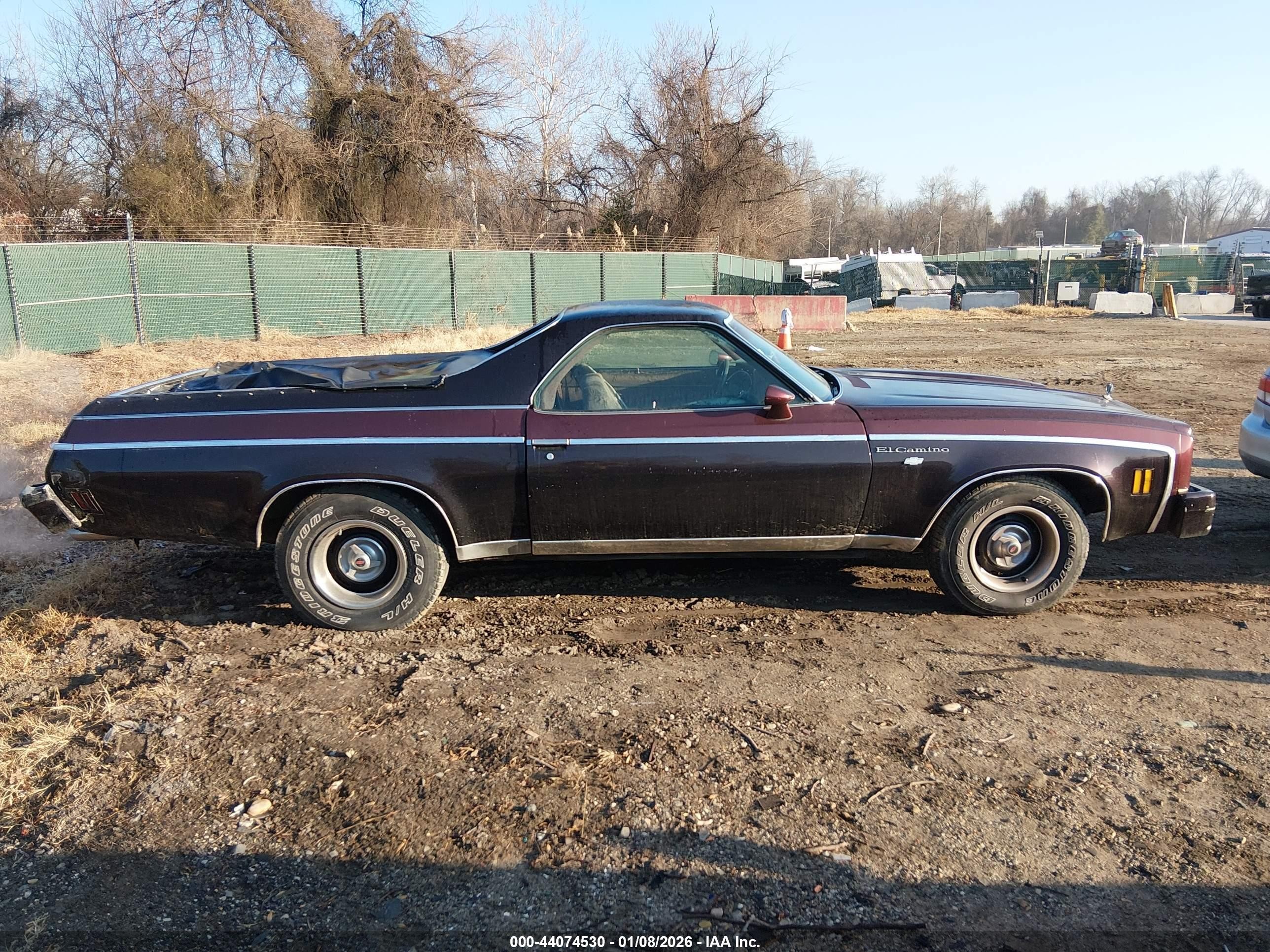 1977 Chevrolet El Camino   Бордовый vin: 1D80L7D453914    