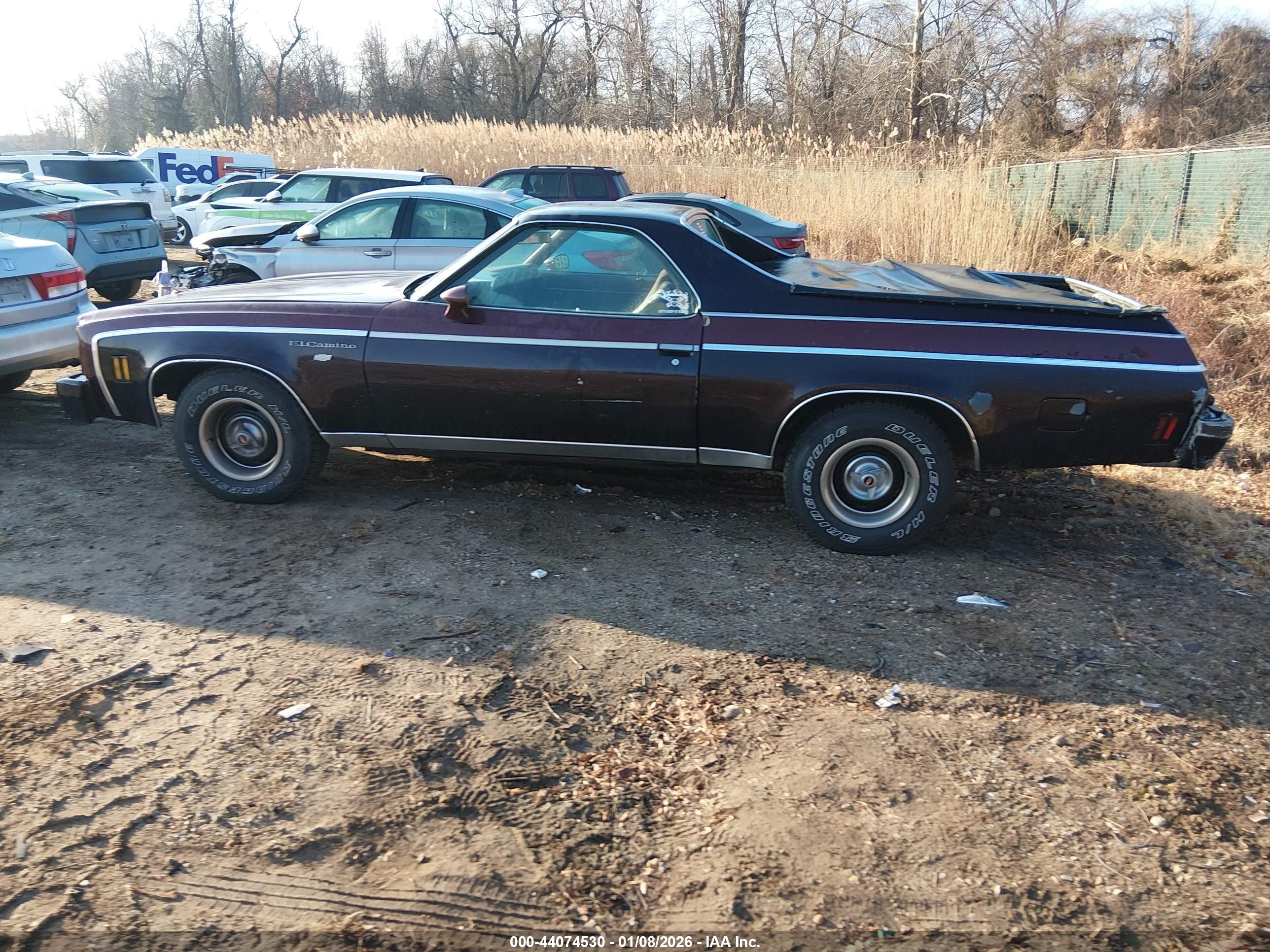 1977 Chevrolet El Camino   Бордовый vin: 1D80L7D453914    